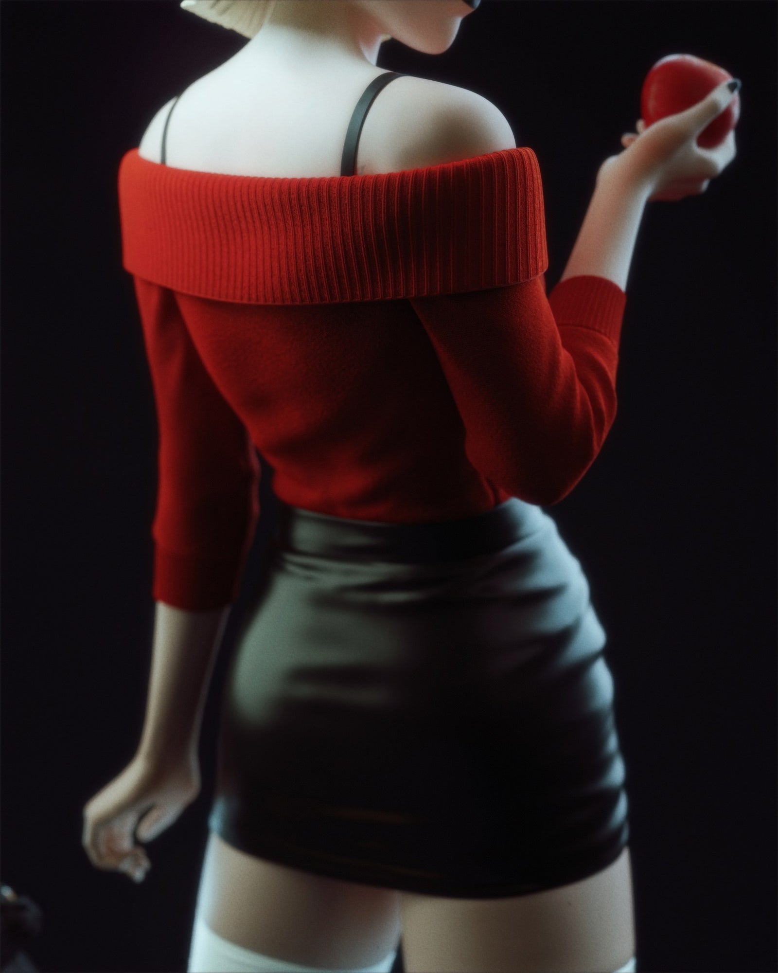 Sabrina Spellman (Chilling Adventures of Sabrina) resin figure by CA 3D Studios — studio render 4