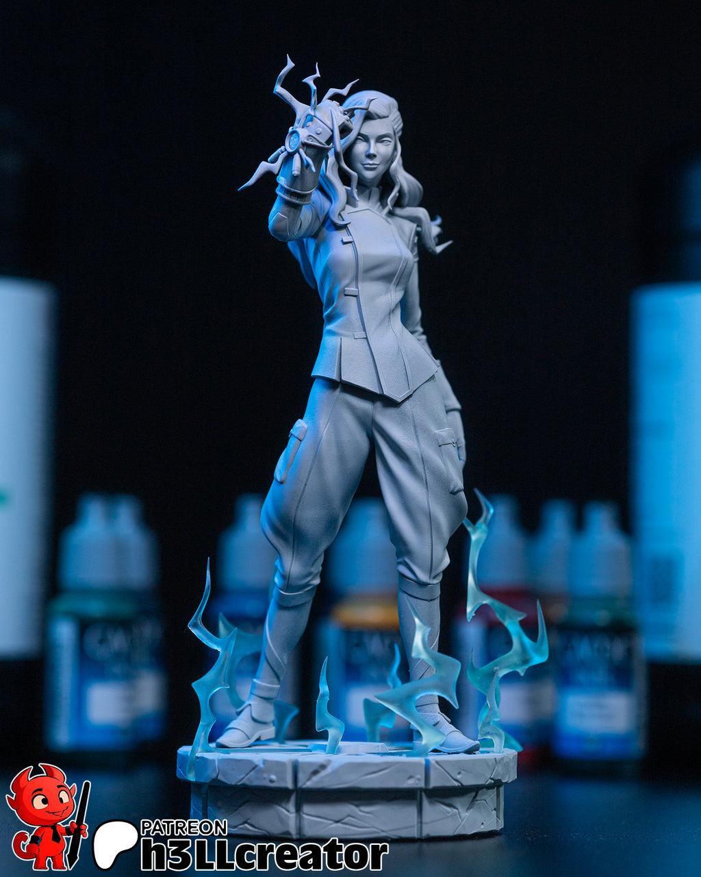 Asami Sato (The Legend of Korra) resin figure by h3LLcreator — studio render 5