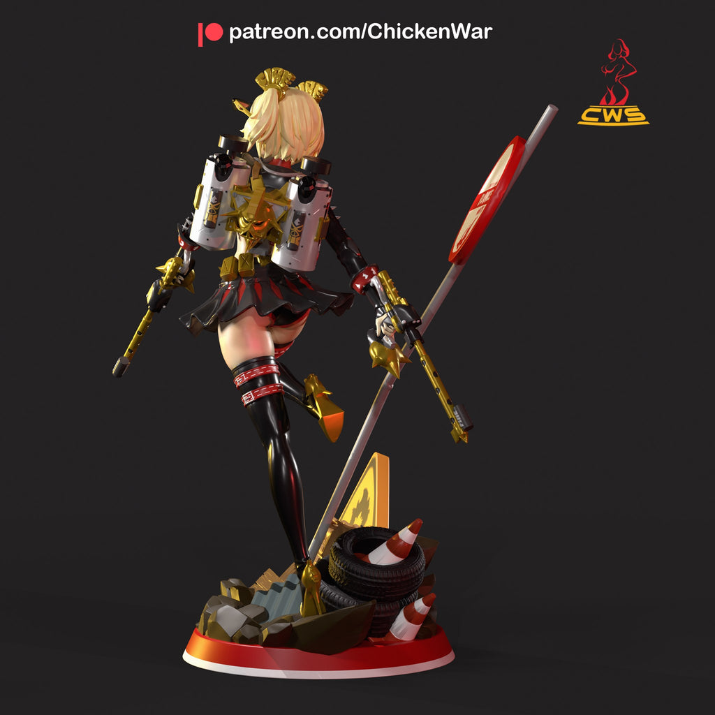 Burnice White (Zenless Zone Zero) resin figure by CW Studio — studio render 5