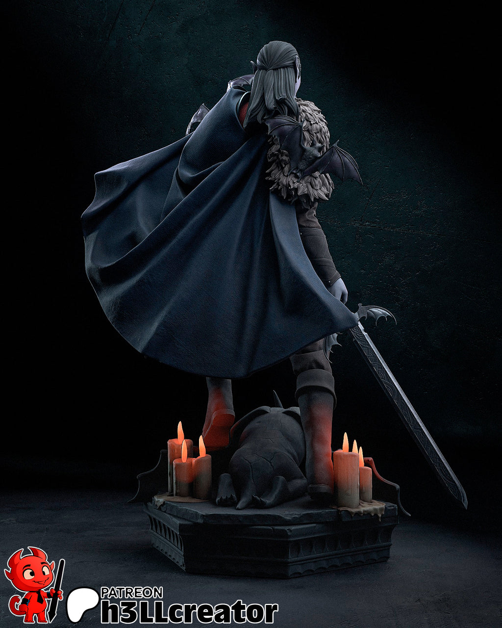 Strahd von Zarovich (Dungeons and Dragons) resin figure by h3LLcreator — studio render 11