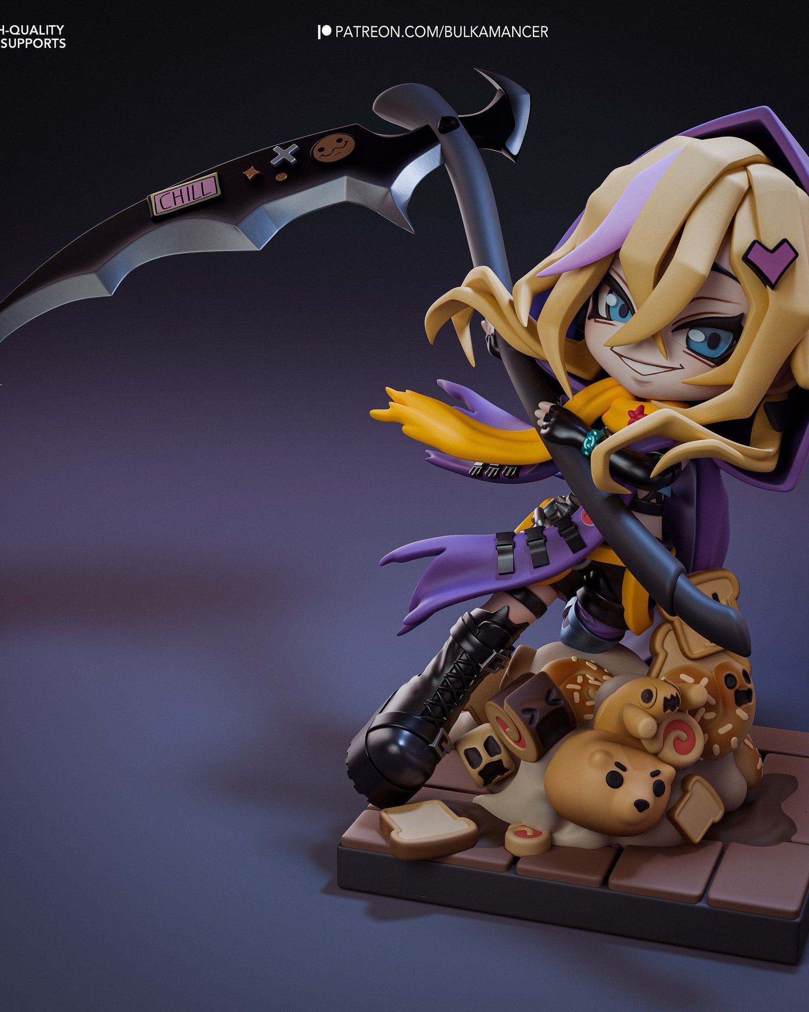 Bulka Crustreaper (Unbreadable) resin figure by Bulkamancer — studio render 2