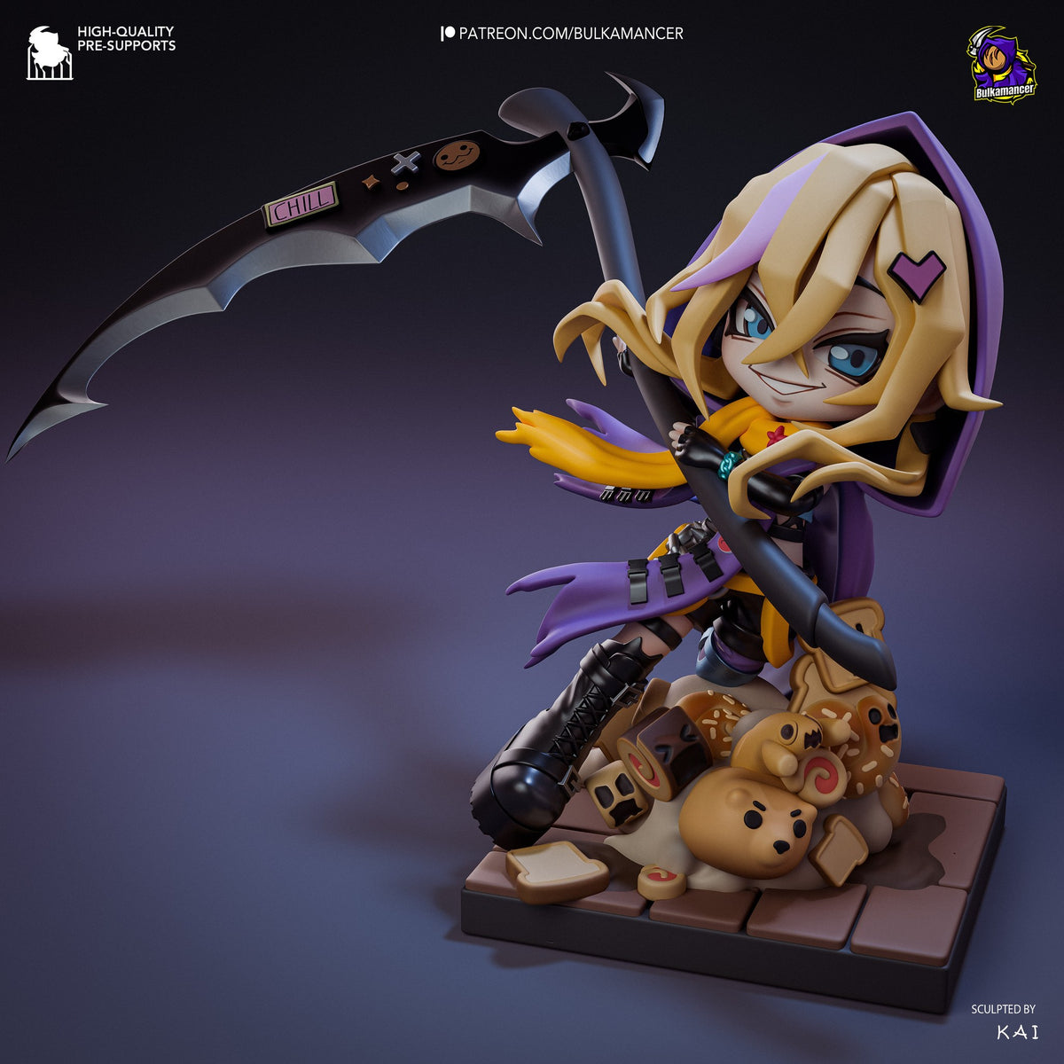 Bulka Crustreaper (Unbreadable) resin figure by Bulkamancer — studio render 2