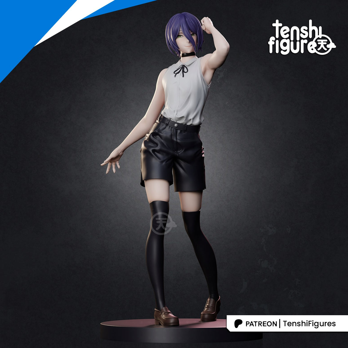 Reze (Chainsaw Man) resin figure by Tenshi Figures — studio render 3