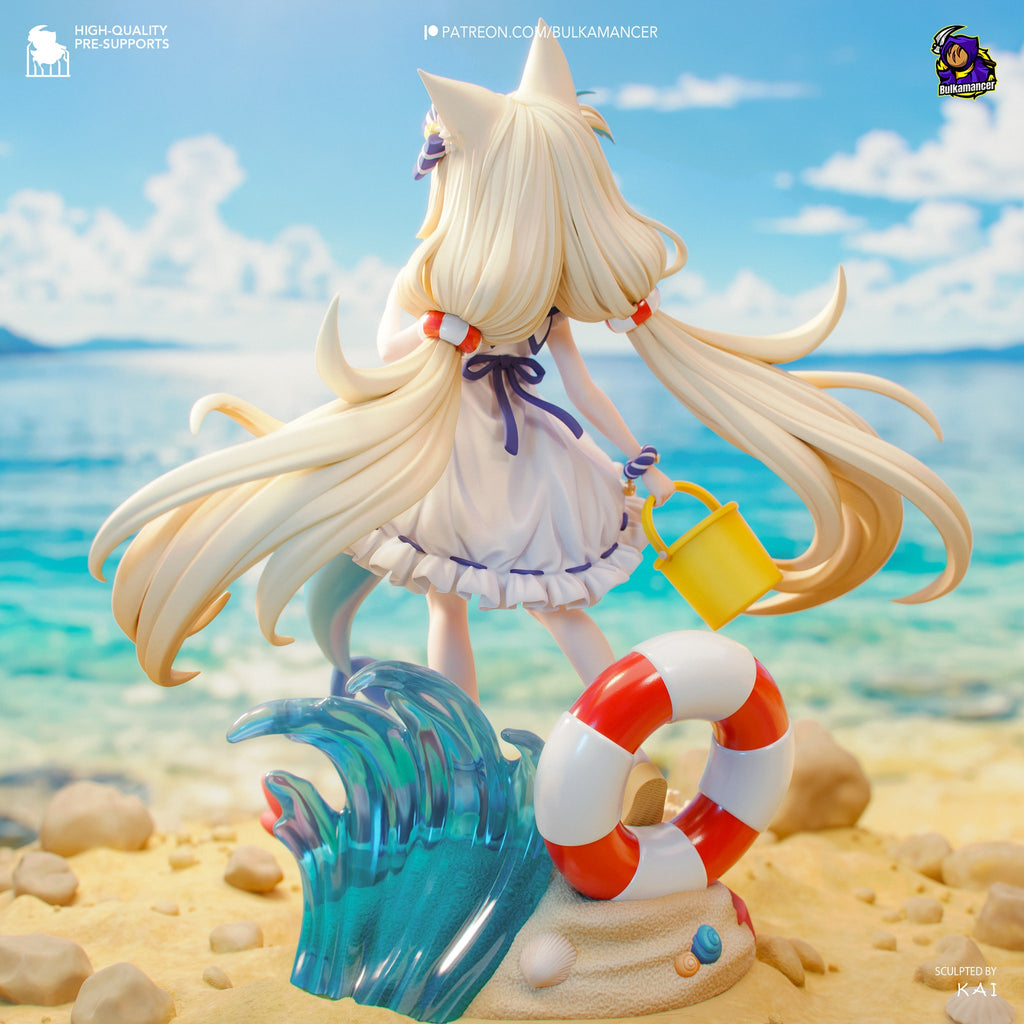 Sameko Saba (VTubers) resin figure by Bulkamancer — studio render 5