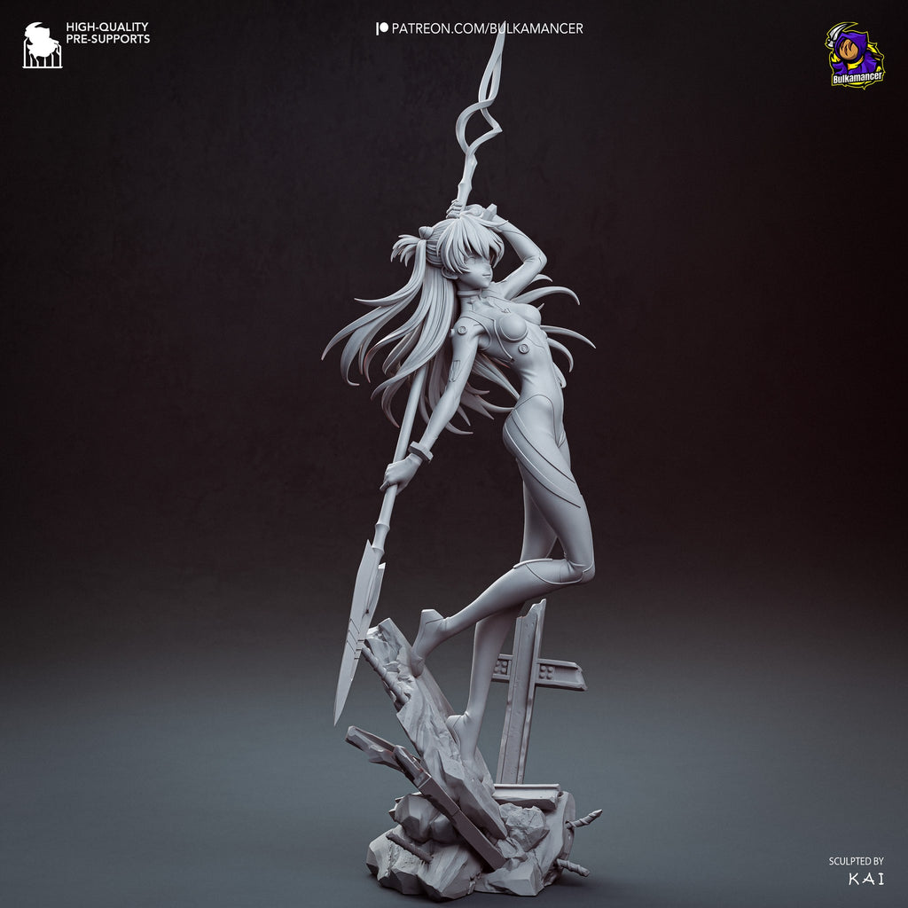Asuka Langley (Evangelion) resin figure by Bulkamancer — studio render 12