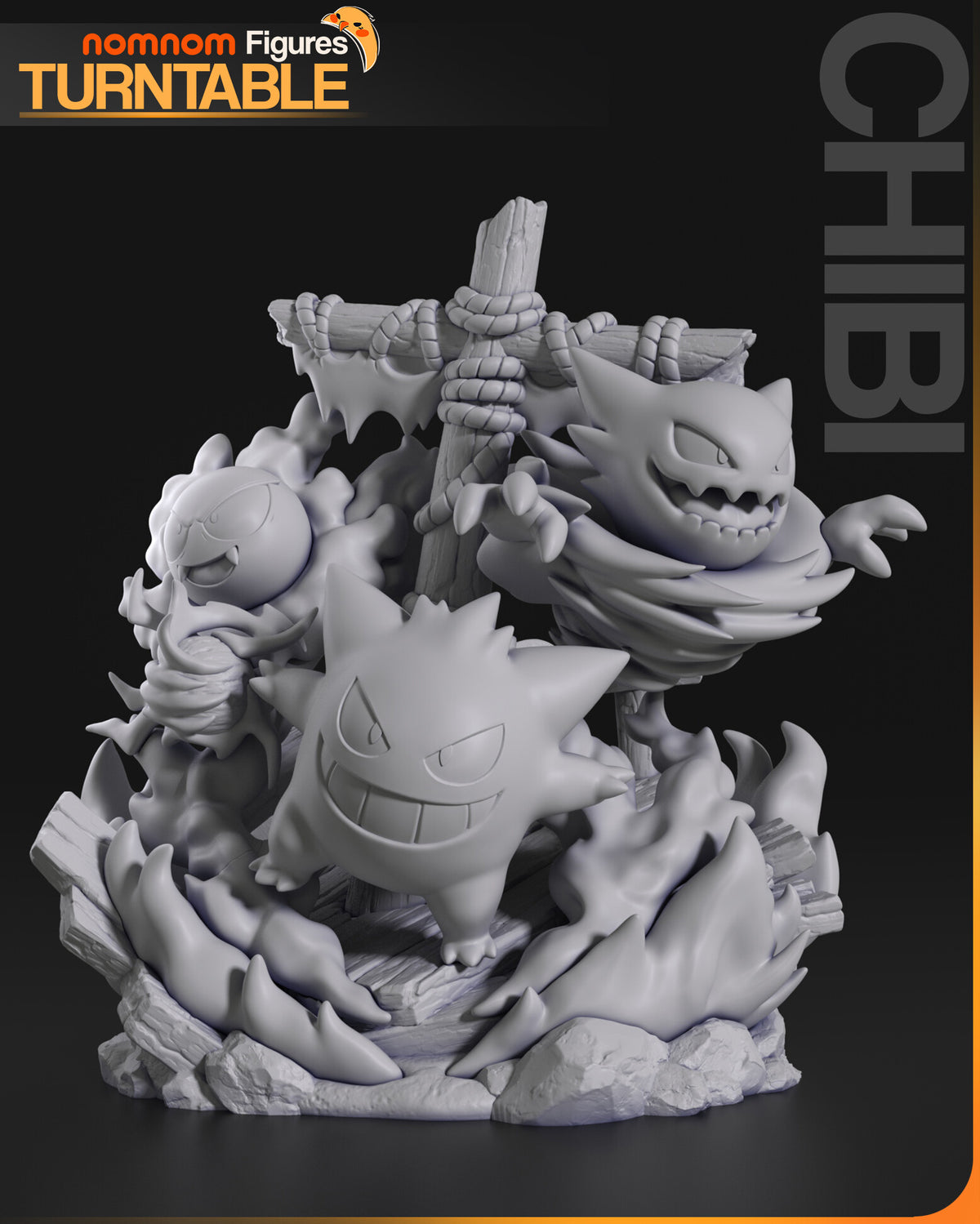 Ghost Pokemon Diorama — studio render 9