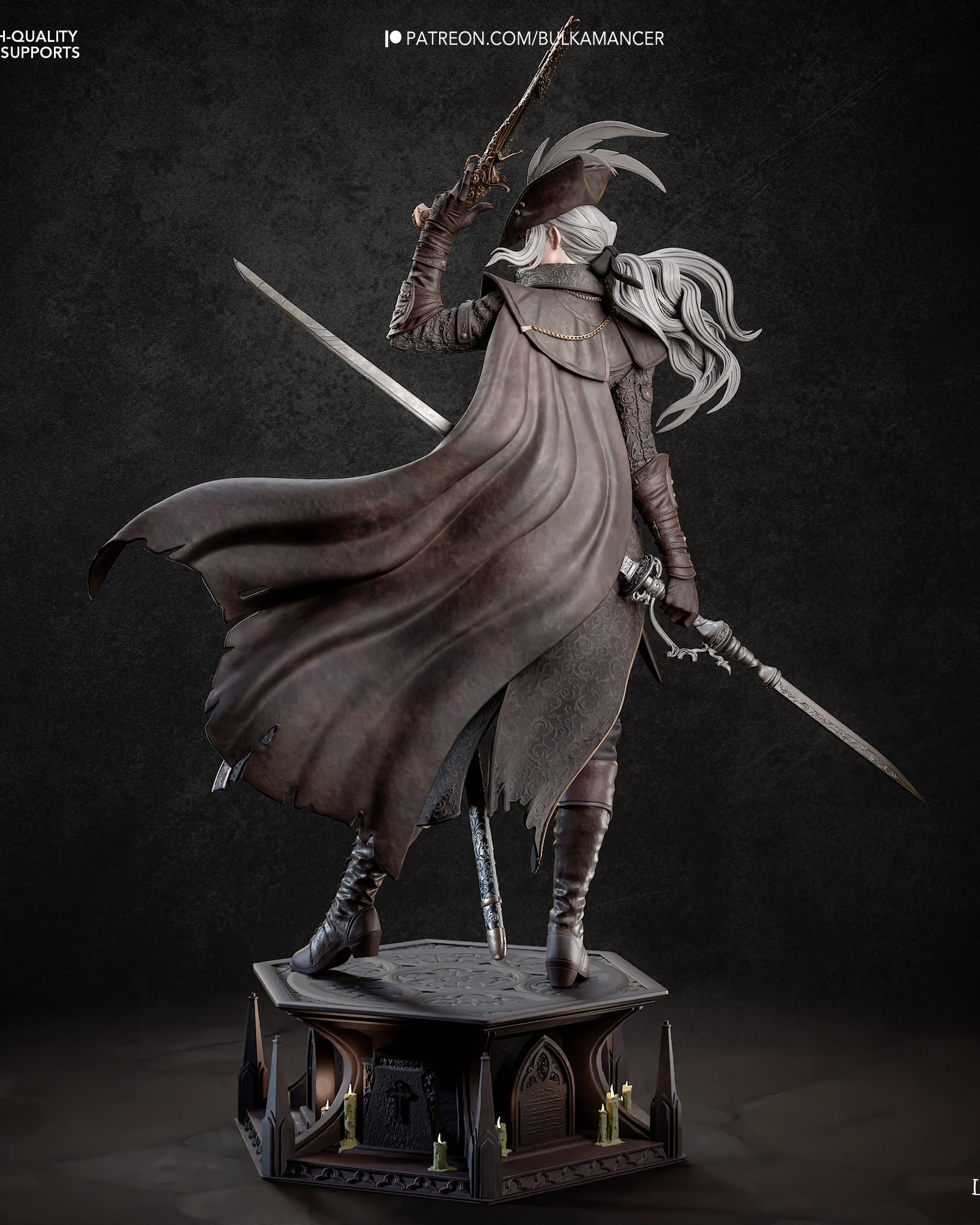 Lady Maria (Bloodborne) resin figure by Bulkamancer — studio render 4