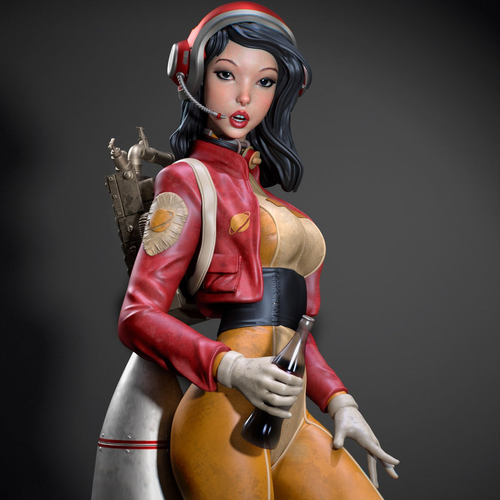 Retro Astronaut (_Original Characters) resin figure by CA 3D Studios — studio render 1