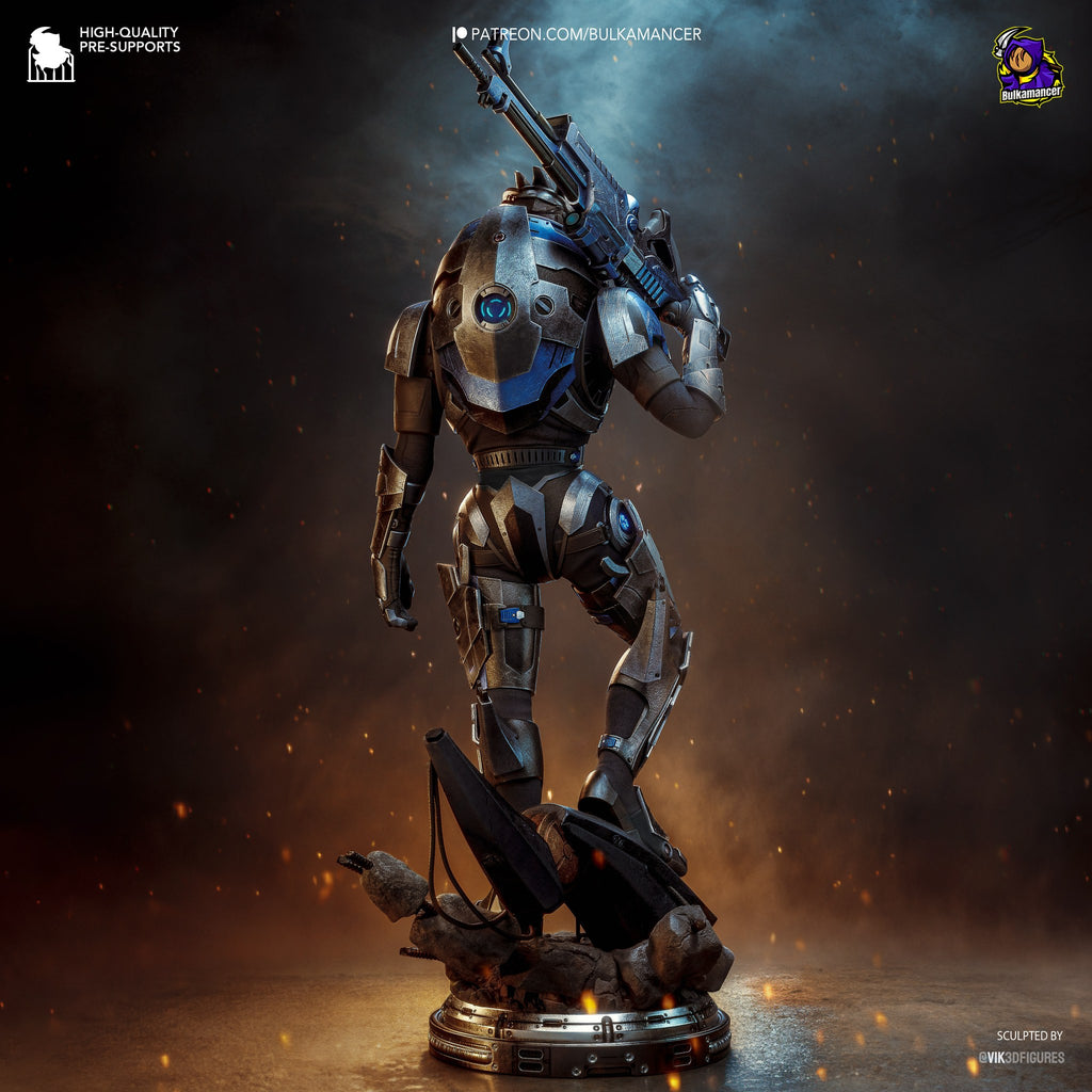 Garrus Vakarian (Mass Effect) resin figure by Bulkamancer — studio render 5