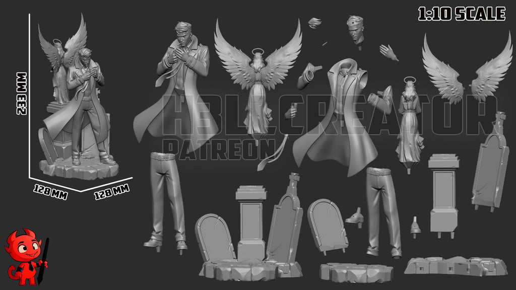 John Constantine (DC) resin figure by h3LLcreator — studio render 9