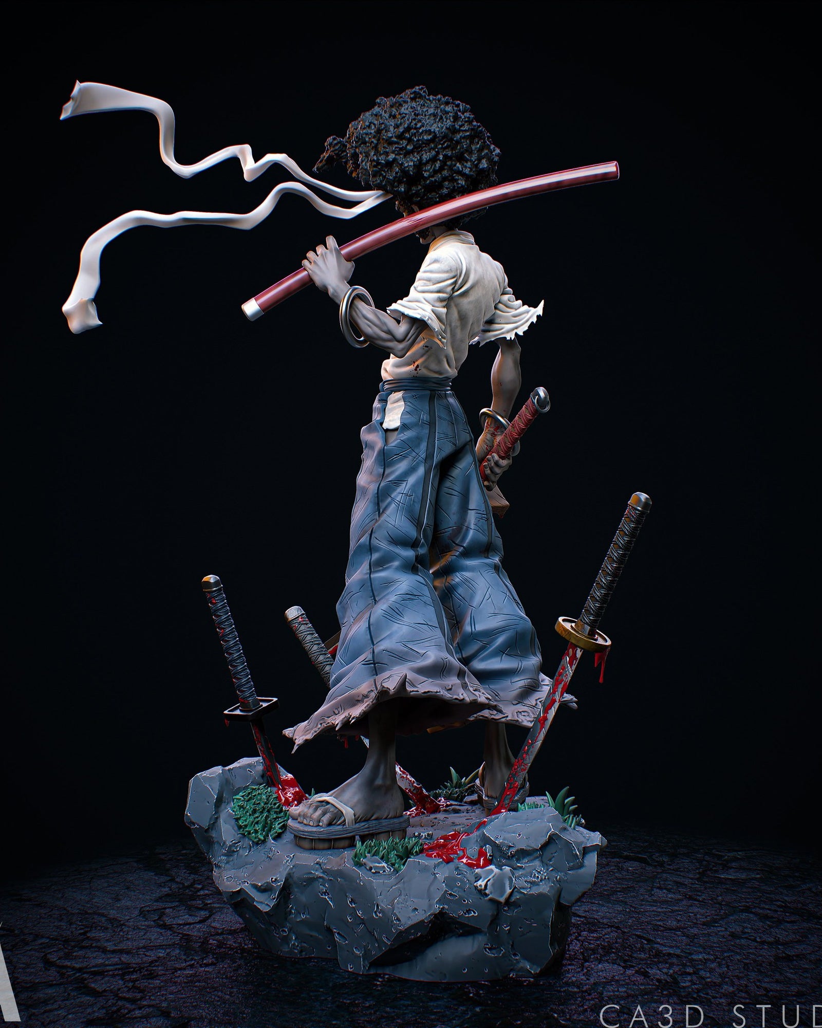 Afro — studio render 3