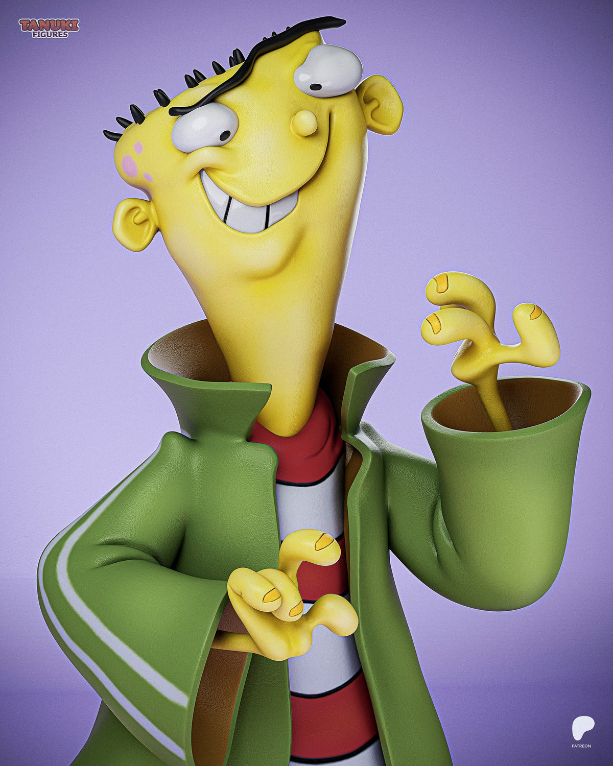 Ed (Ed, Edd n Eddy) resin figure by Tanuki Figures — studio render 2