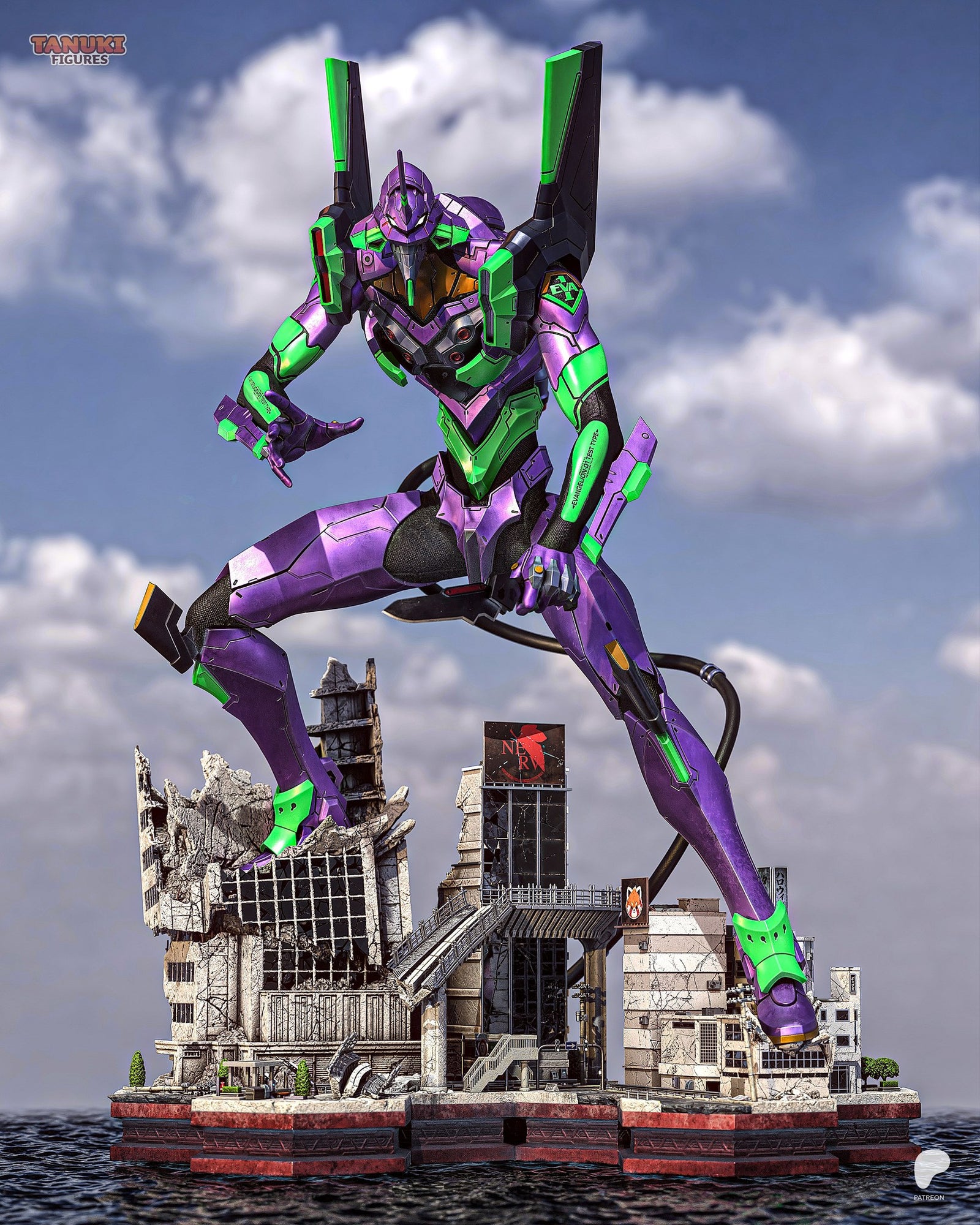 Eva-01 (Evangelion) resin figure by Tanuki Figures — studio render 1