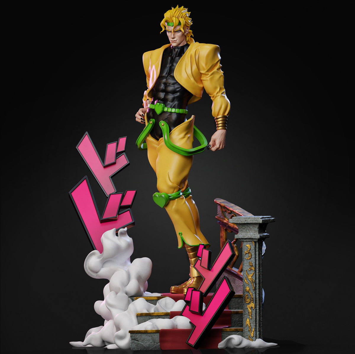 Dio Brando (Jojo's Bizarre Adventure) resin figure by Tenshi Figures — studio render 2