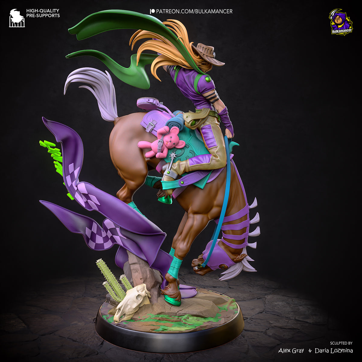 Gyro Zeppeli (Jojo's Bizarre Adventure) resin figure by Bulkamancer — studio render 4