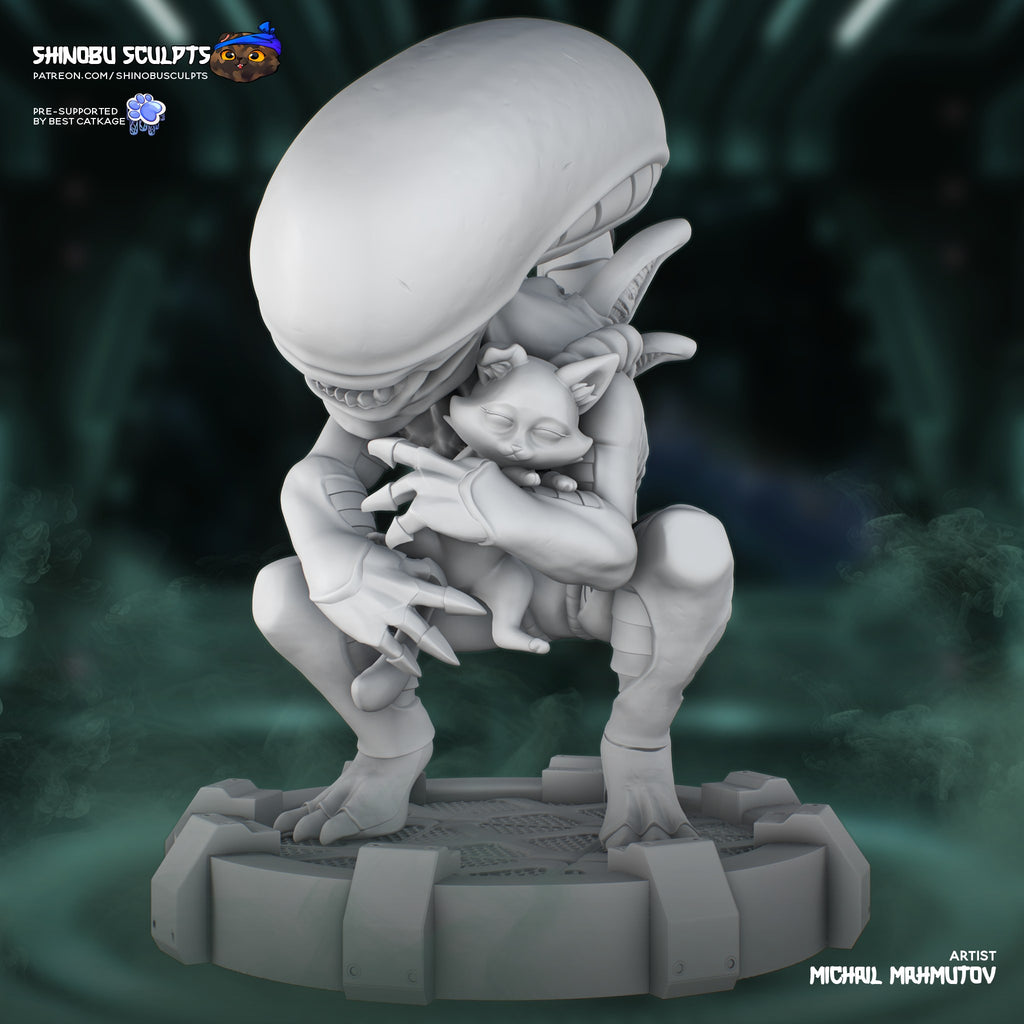 Xenomorph (Alien) resin figure by Shinobu Sculpts — studio render 4