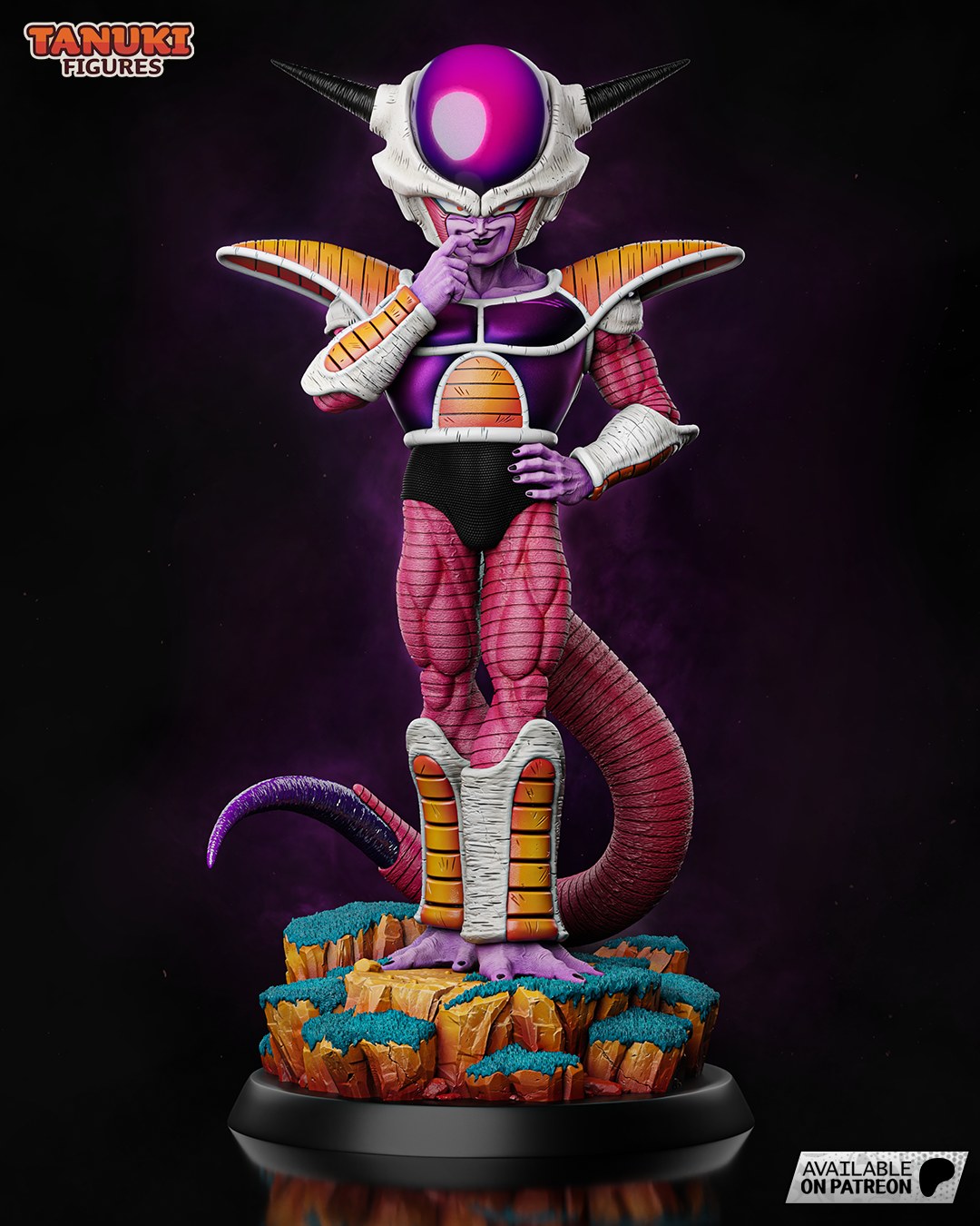 Frieza (Dragon Ball) resin figure by Tanuki Figures — studio render 1