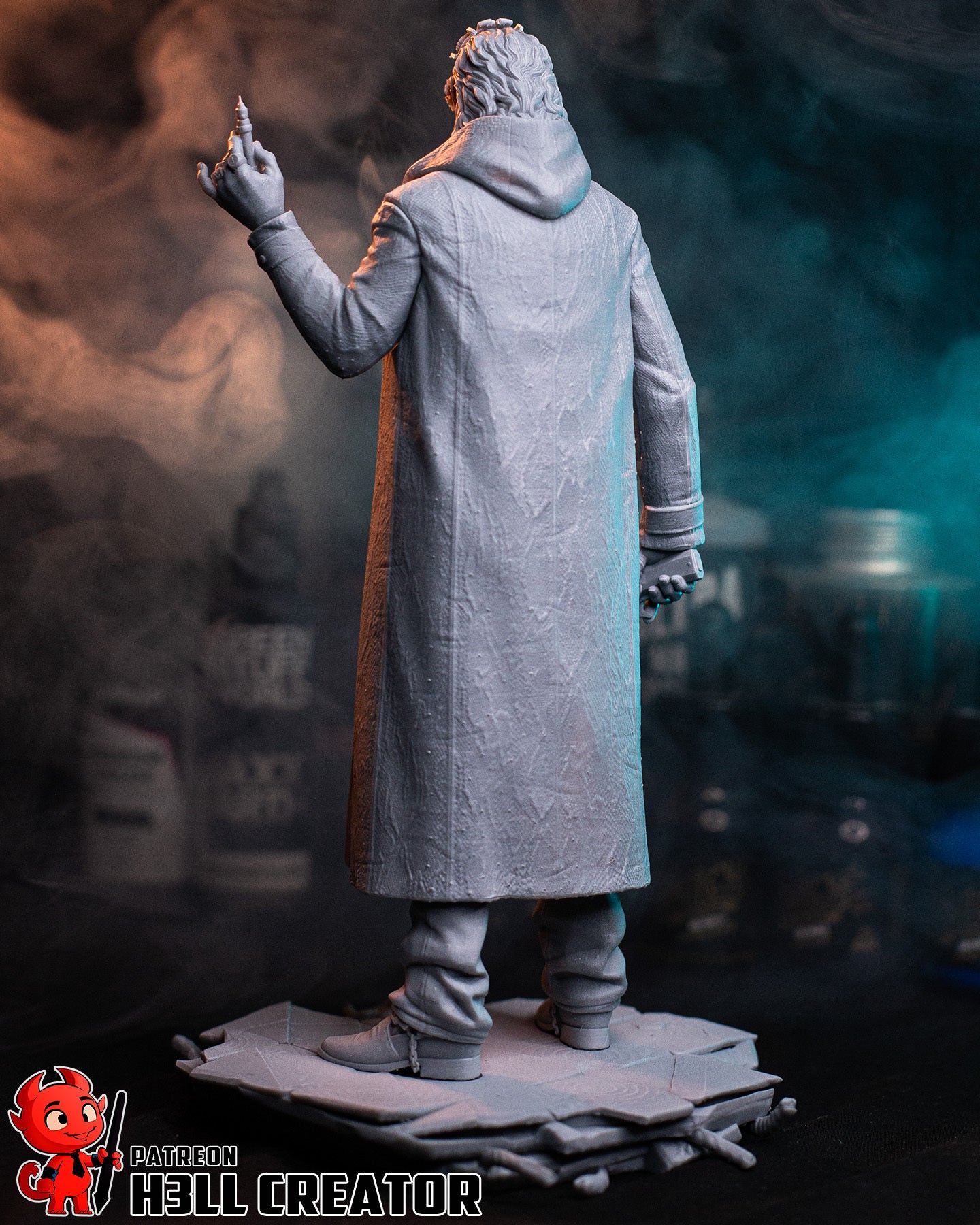 Victor Gideon (Resident Evil) resin figure by h3LLcreator — studio render 14