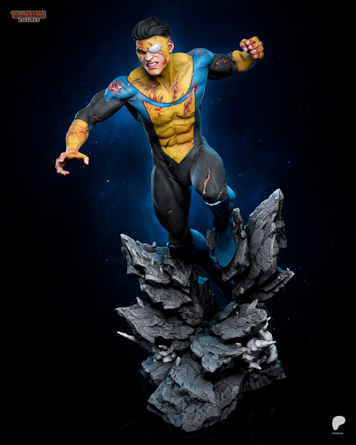 Mark Grayson (Invincible) resin figure by Tanuki Figures — studio render 2