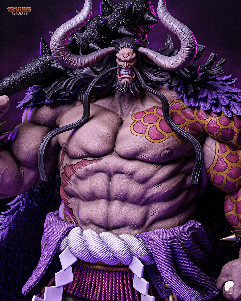 Kaido (One Piece) resin figure by Tanuki Figures — studio render 1