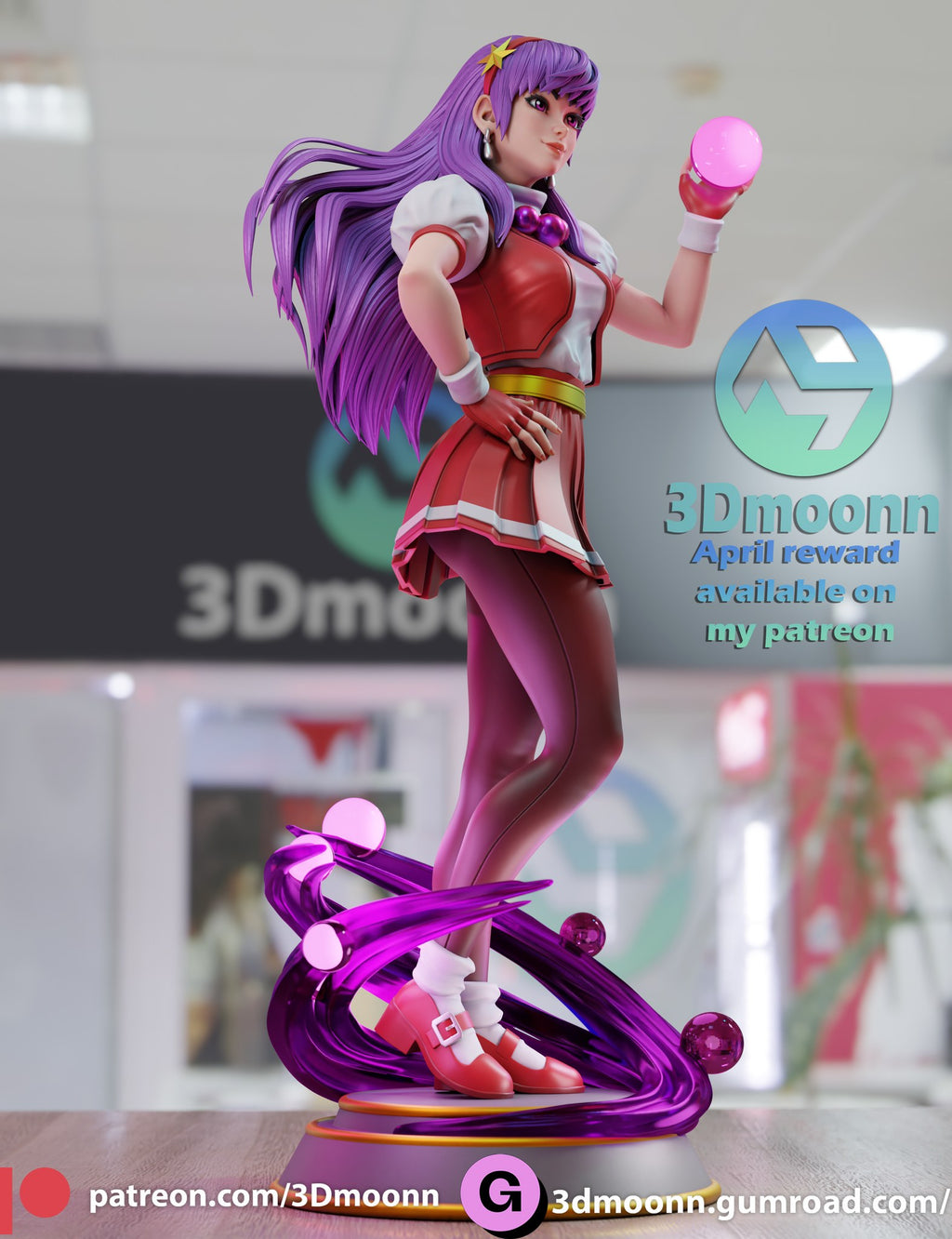 Athena Asamiya — studio render 6