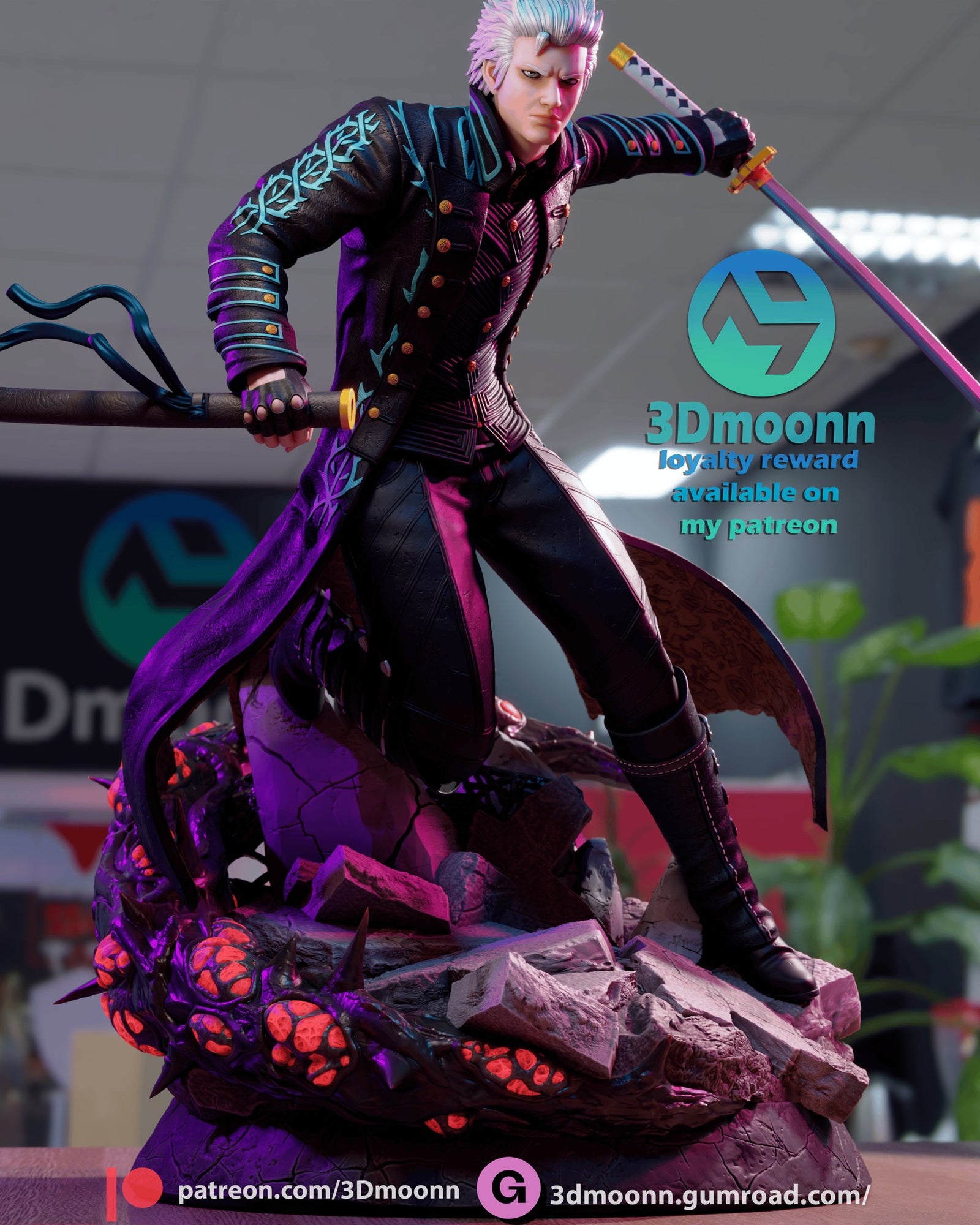 vergil devil may cry 3dmoonn 5