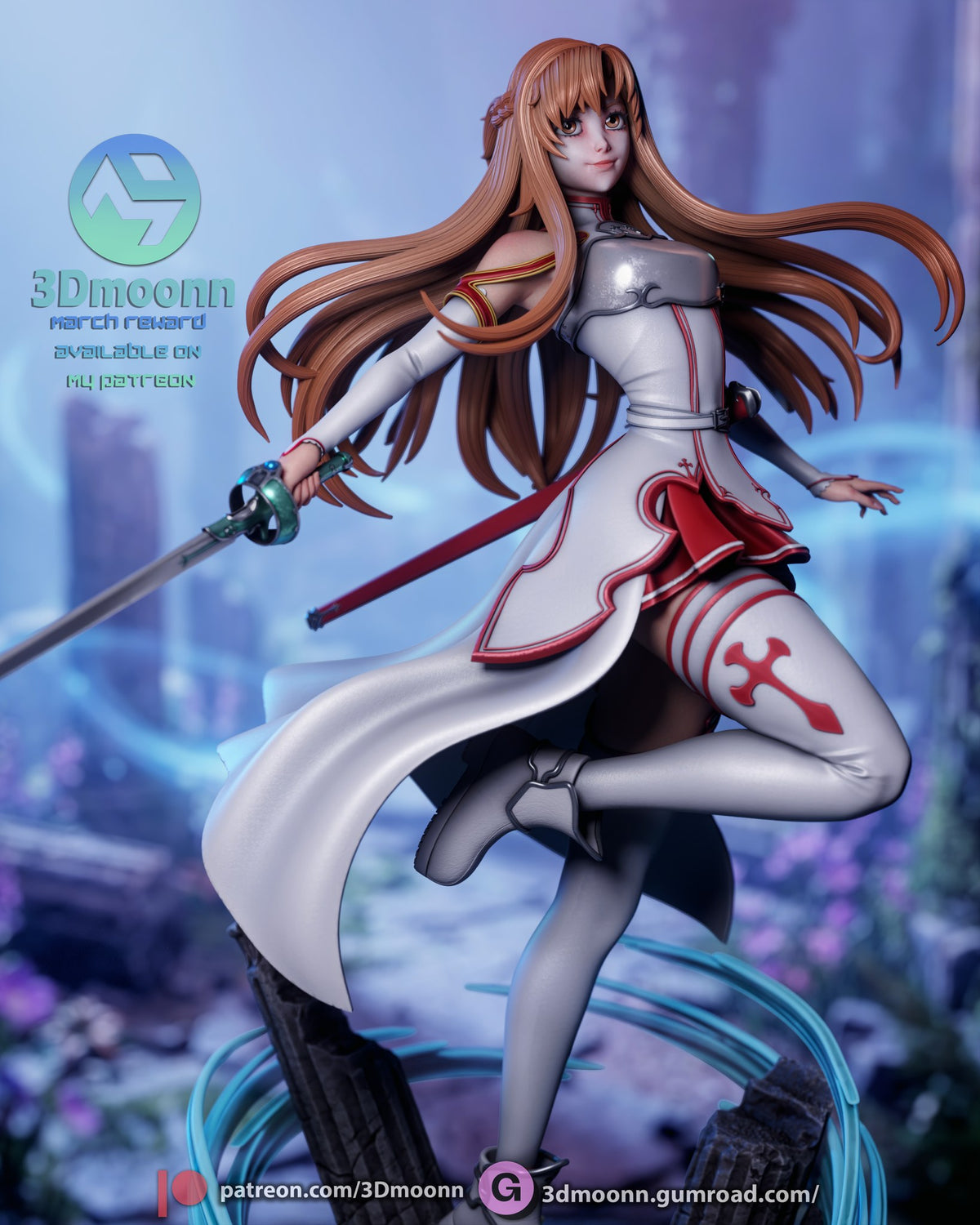 asuna yuuki sword art online 3dmoonn asunasword