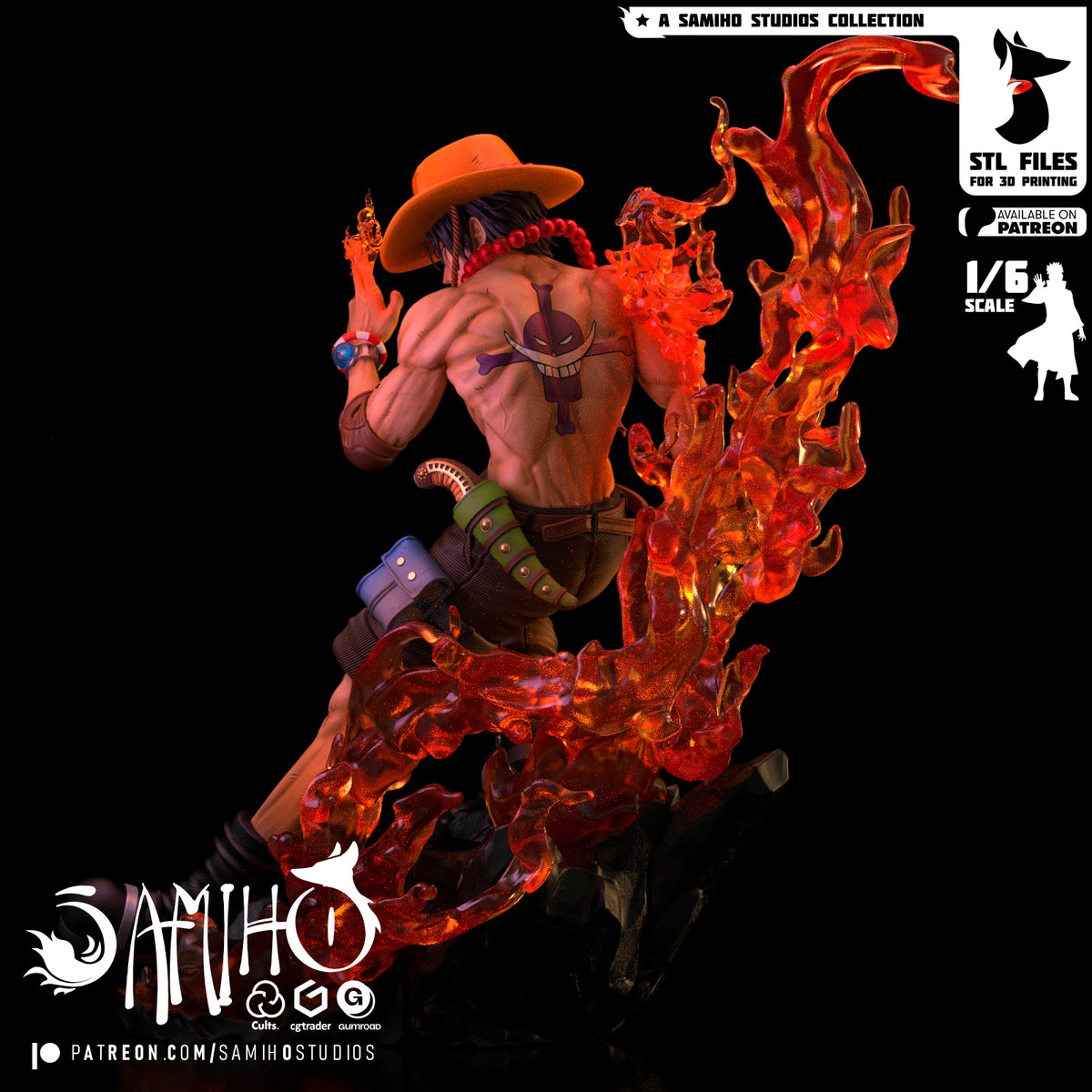 portgas d ace one piece samiho studios