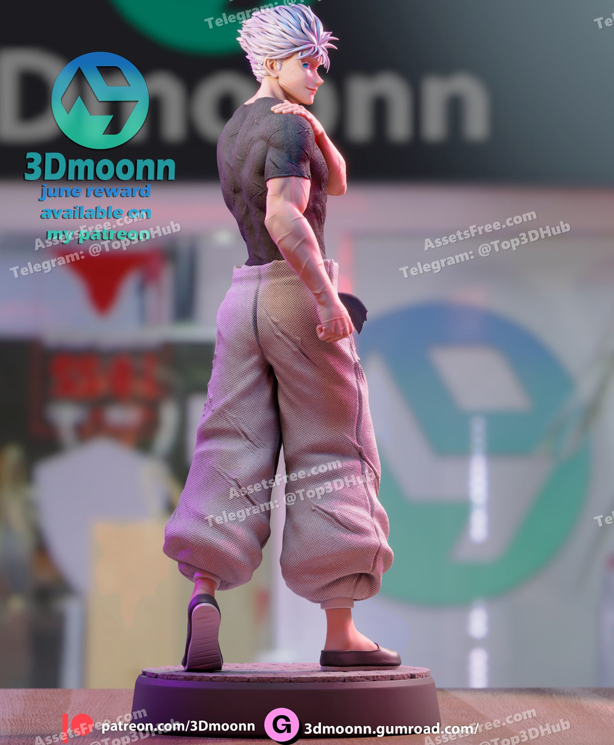 gojo jujutsu kaisen 3dmoonn