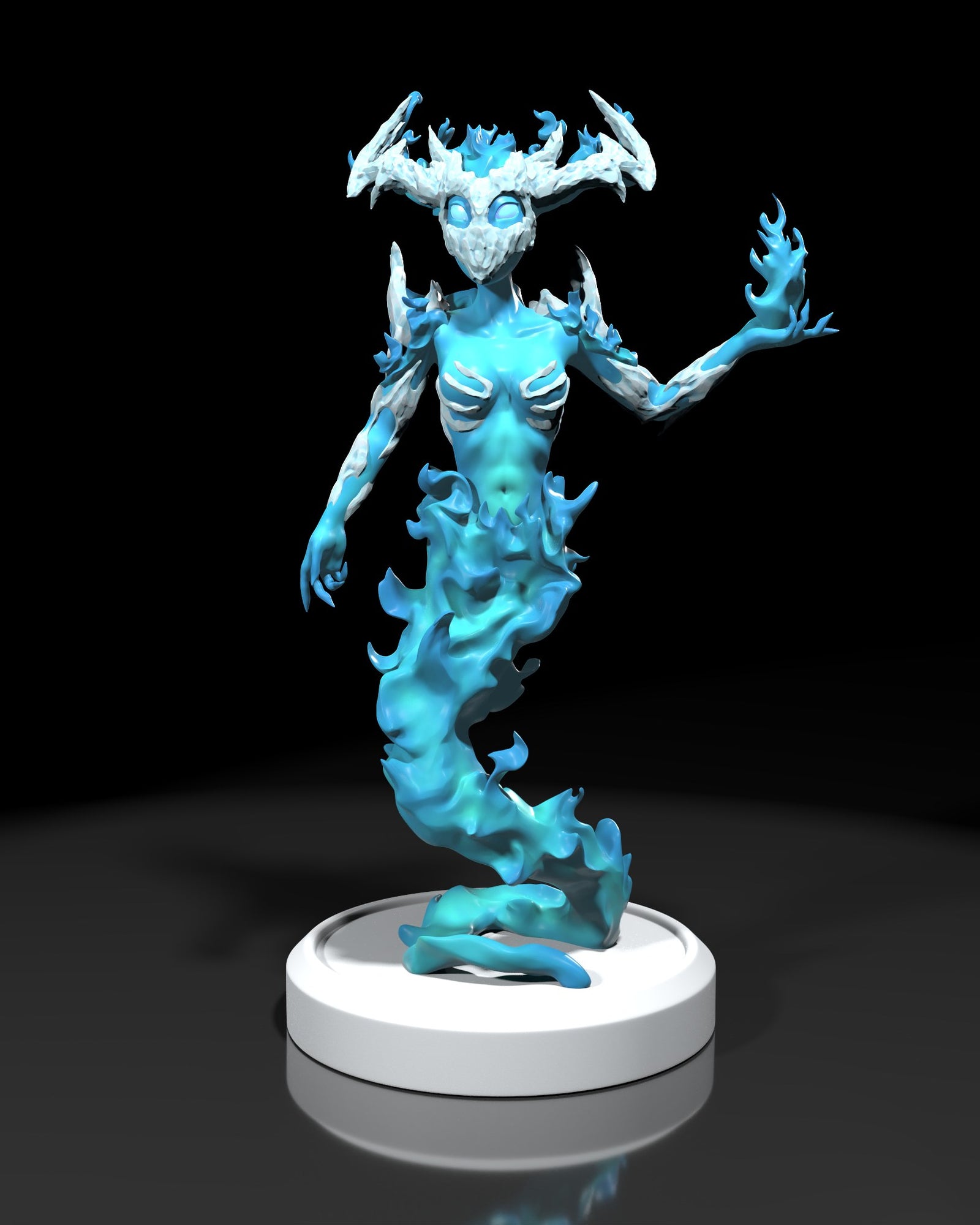 Fire Elemental (_Original Characters) resin figure by h3LLcreator — studio render 1