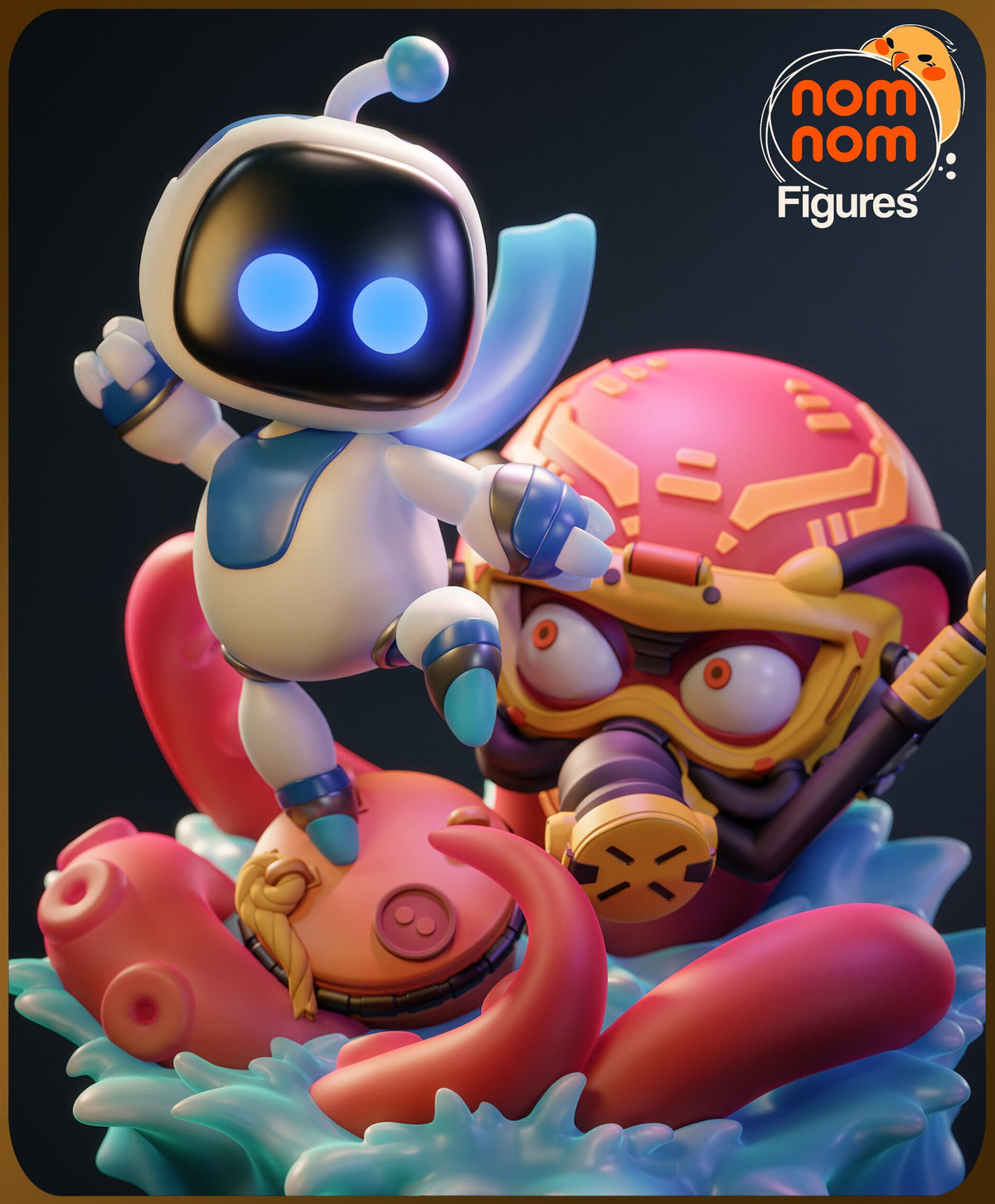 Astro Bot Chibi resin figure by NomNom Figures — studio preview 2