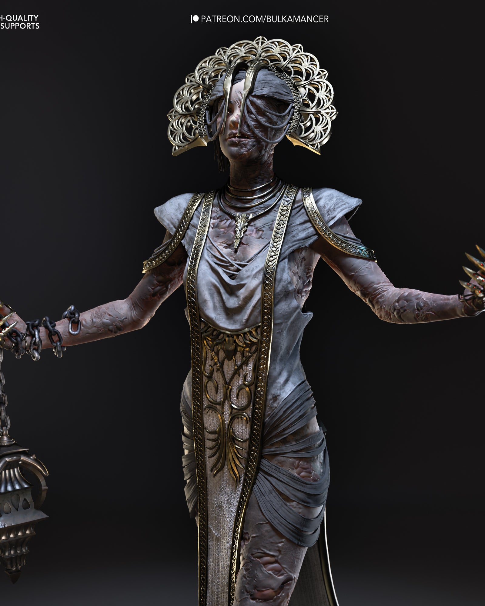 The Plague (Dead by Daylight) resin figure by Bulkamancer — studio render 5