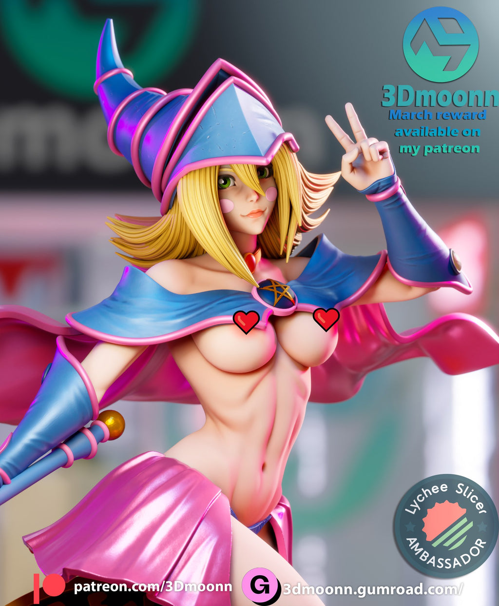 Dark Magician Girl — studio render 10