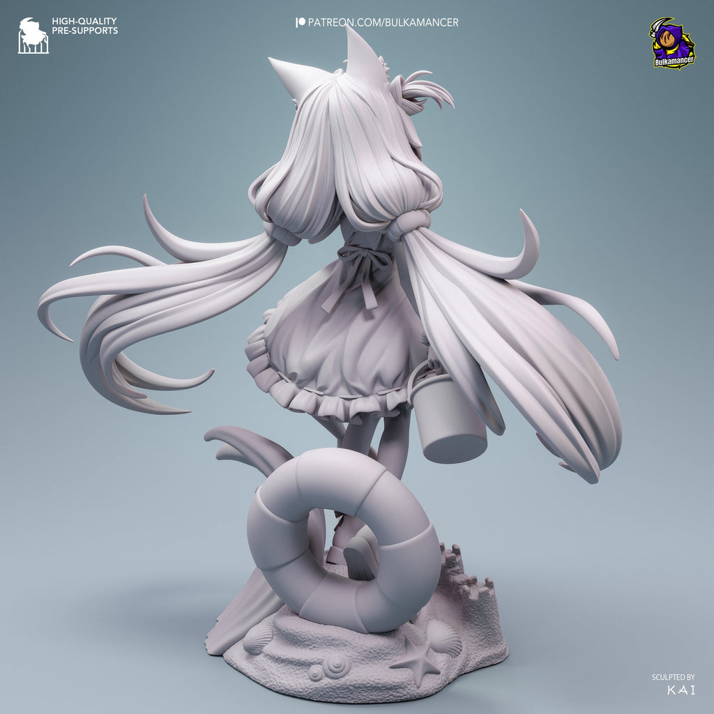 Sameko Saba (VTubers) resin figure by Bulkamancer — studio render 14