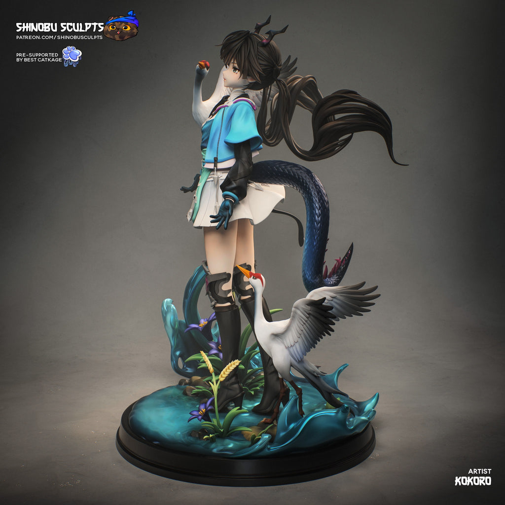Chen Qianyu (Arknights: Endfield) resin figure by Shinobu Sculpts — studio render 3