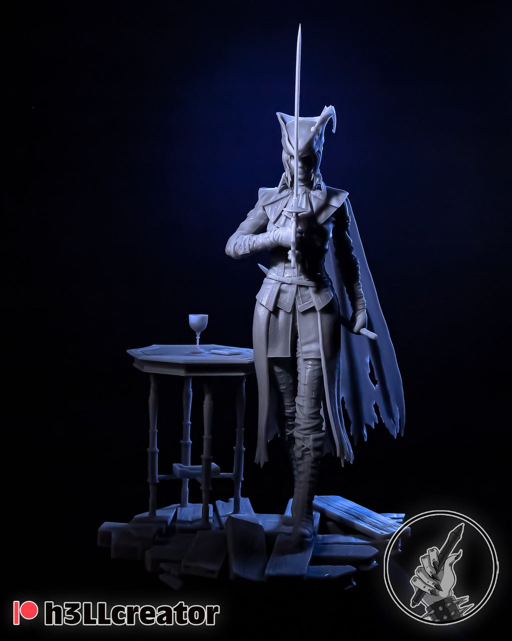 Lady Maria (Bloodborne) resin figure by h3LLcreator — studio render 5