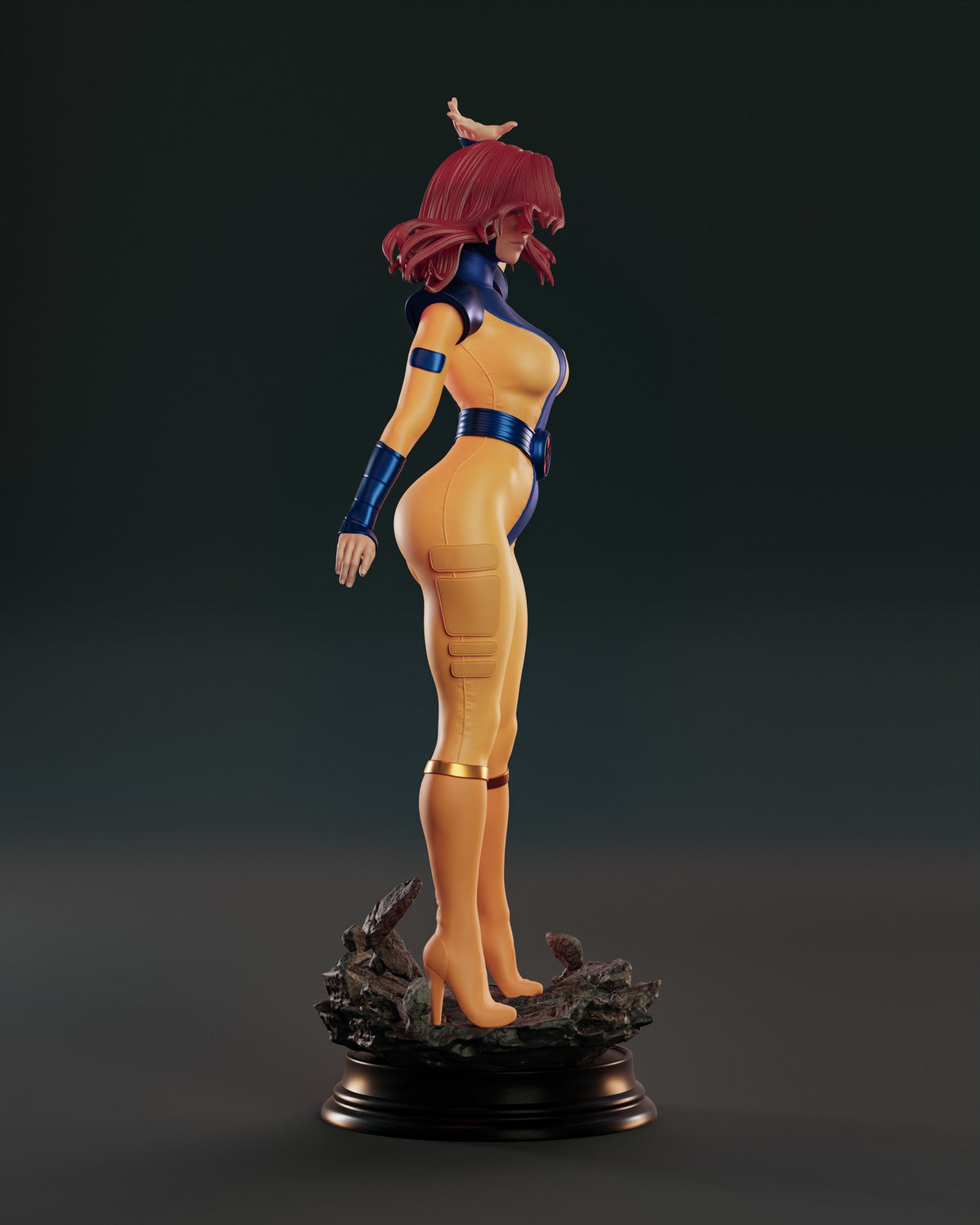 Jean Grey (Marvel) resin figure by Abe3D — studio render 6