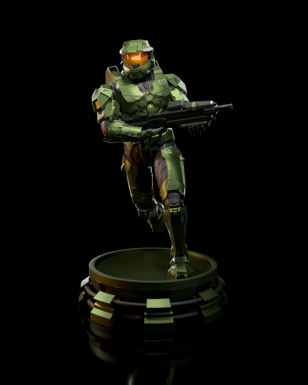 Master Chief (Halo) resin figure by h3LLcreator — studio render 1