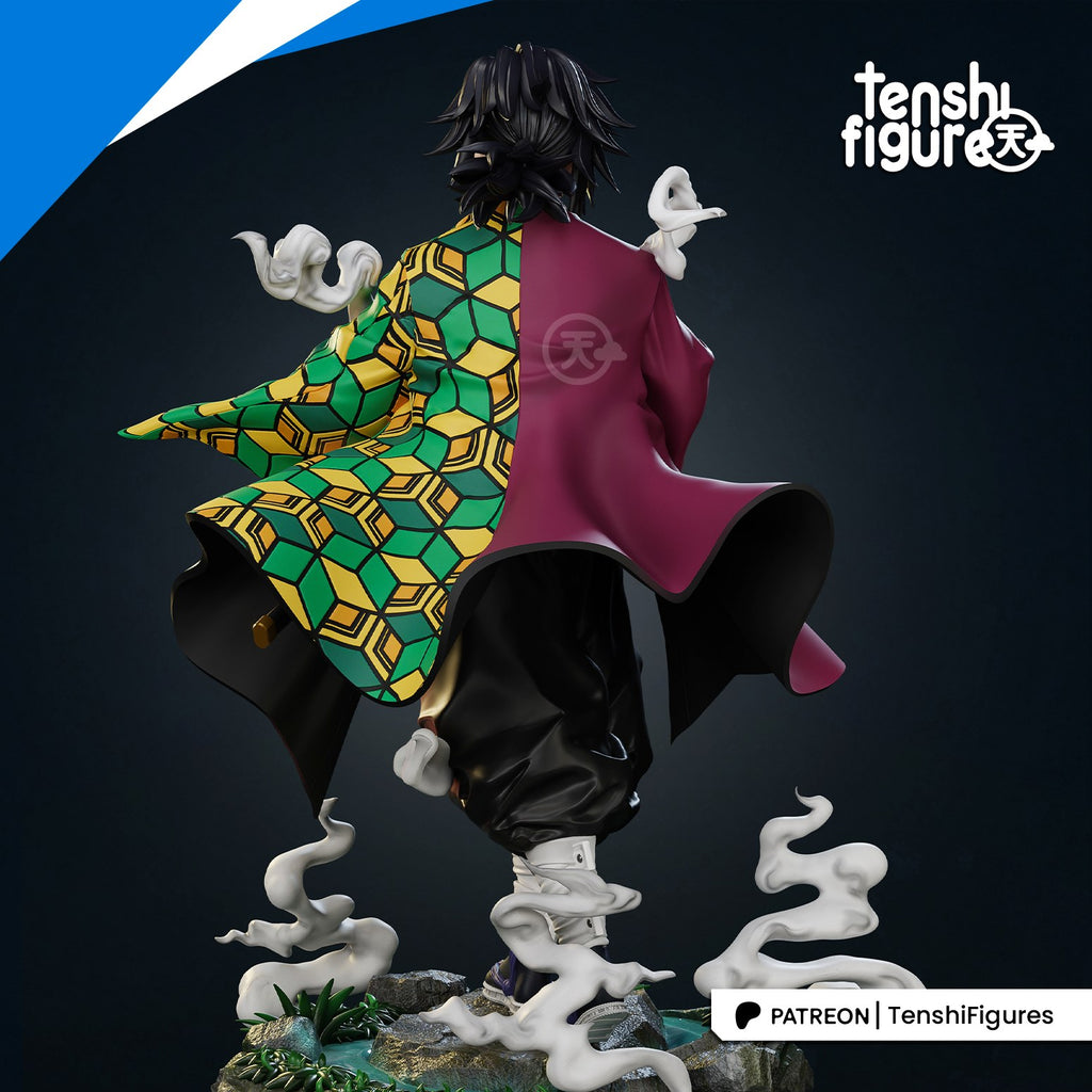 Giyu Tomioka (Demon Slayer) resin figure by Tenshi Figures — studio render 5