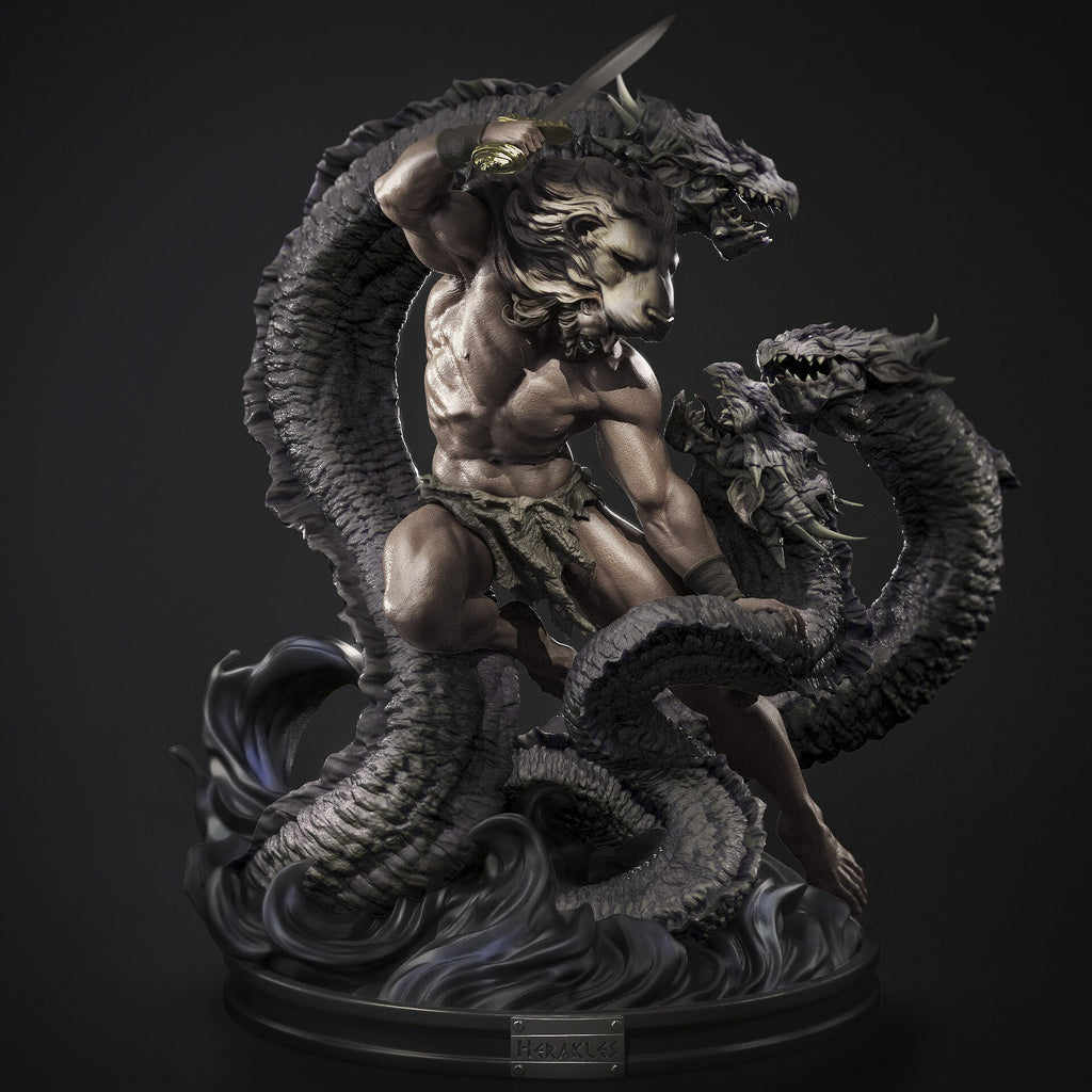 Hercules Greek mythology resin figure by CA 3D Studios — studio preview 3