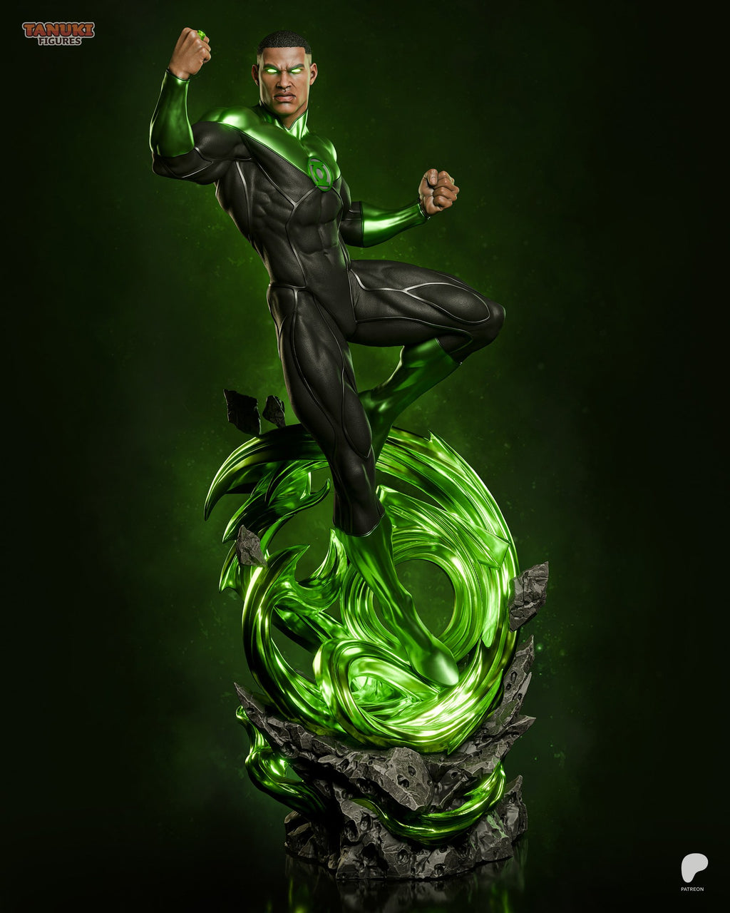 Green Lantern (DC) resin figure by Tanuki Figures — studio render 2