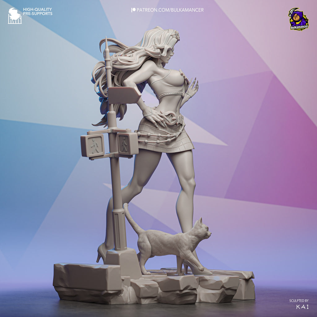 Black Cat (Marvel) resin figure by Bulkamancer — studio render 13