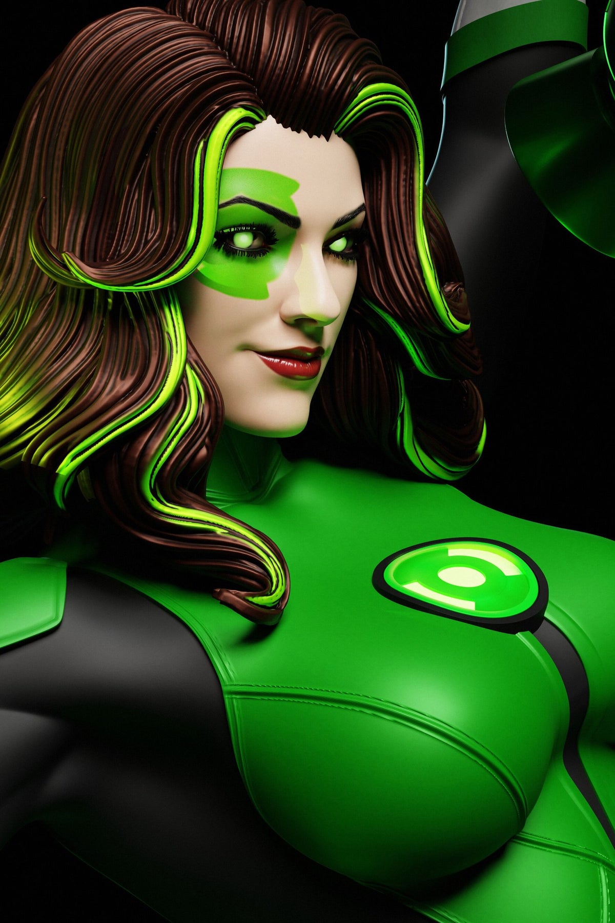 Jessica Cruz (DC) resin figure by Abe3D — studio render 9