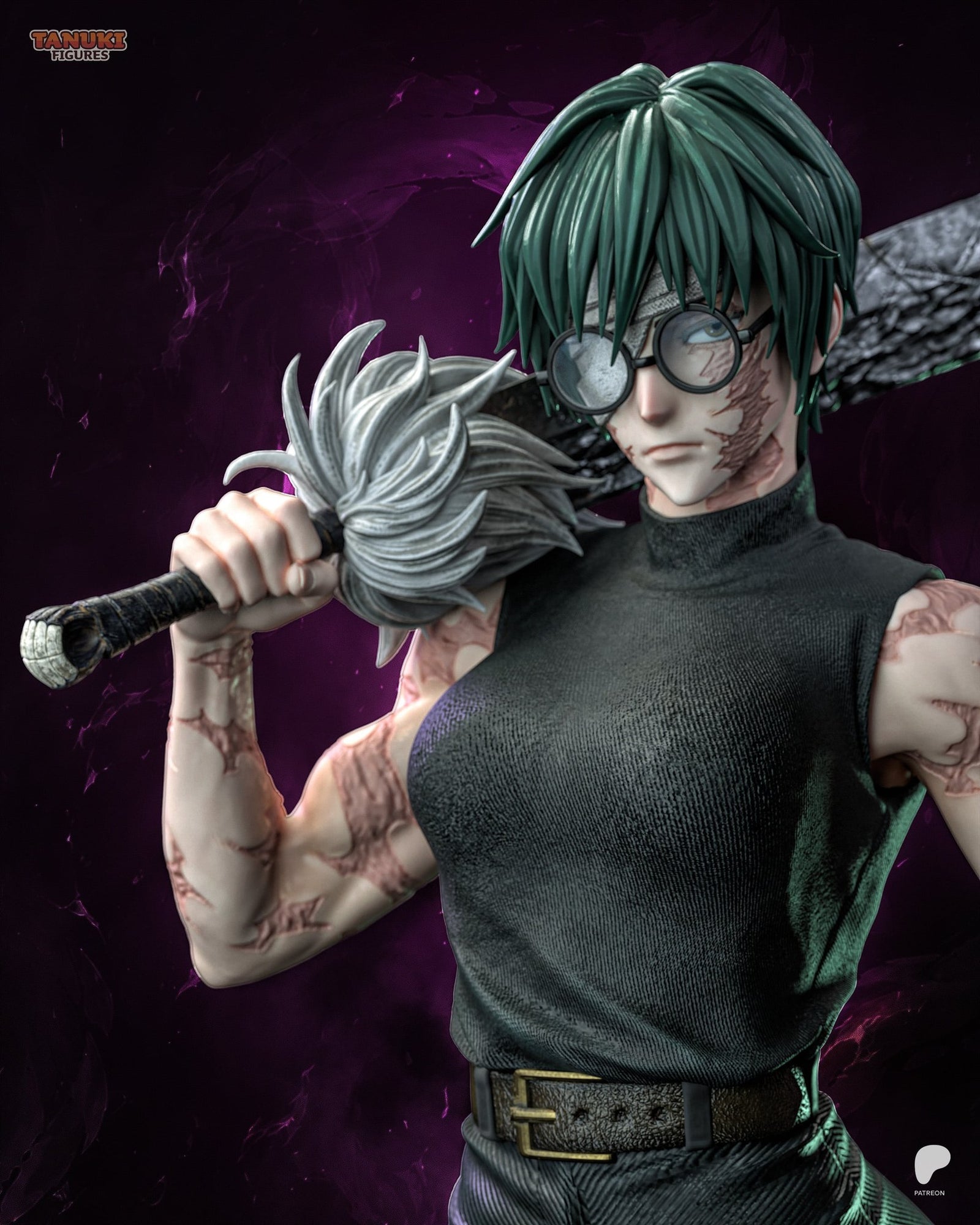 Maki Zenin (Jujutsu Kaisen) resin figure by Tanuki Figures — studio render 5