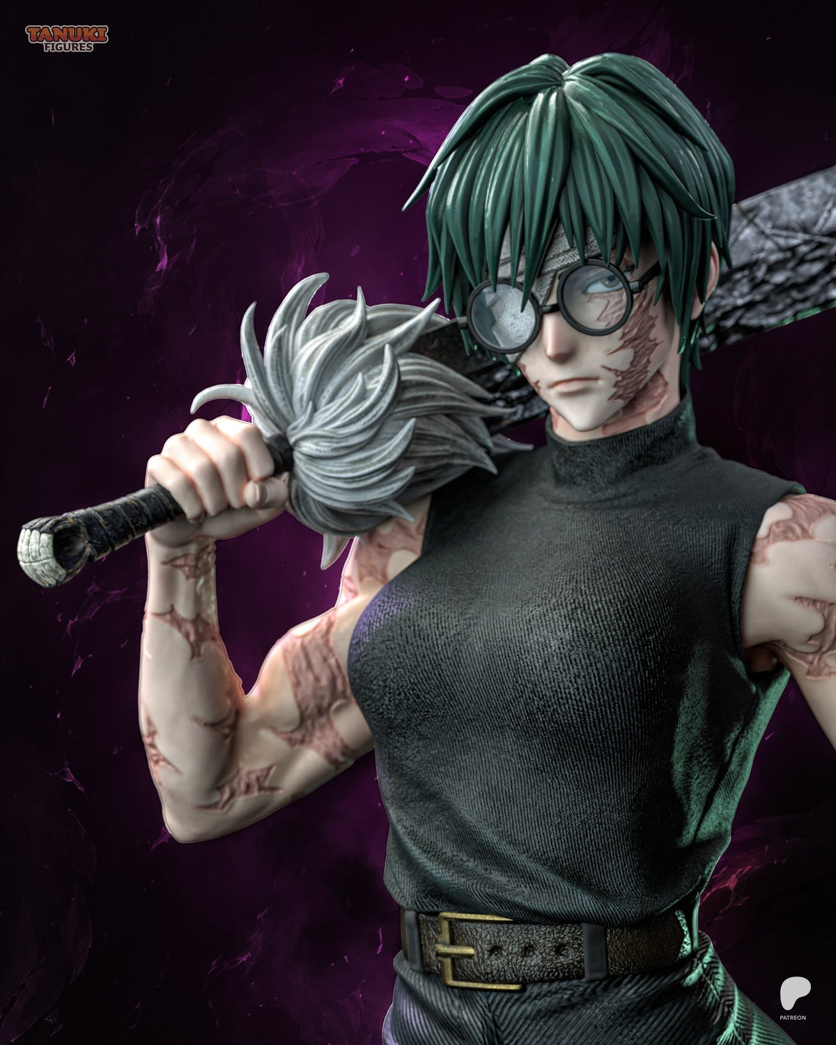 Maki Zenin (Jujutsu Kaisen) resin figure by Tanuki Figures — studio render 5