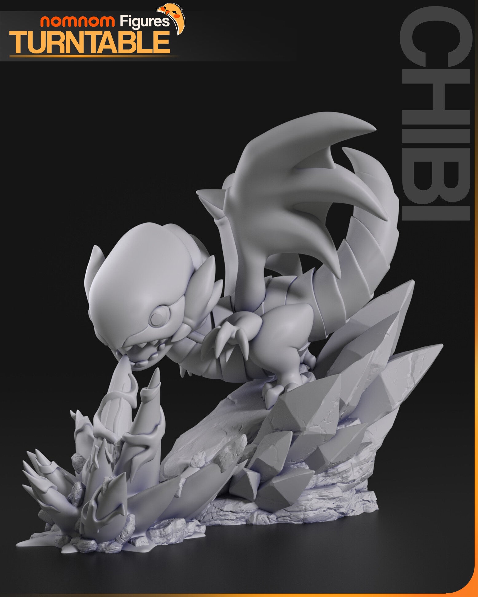 Blue-Eyes White Dragon — studio render 8