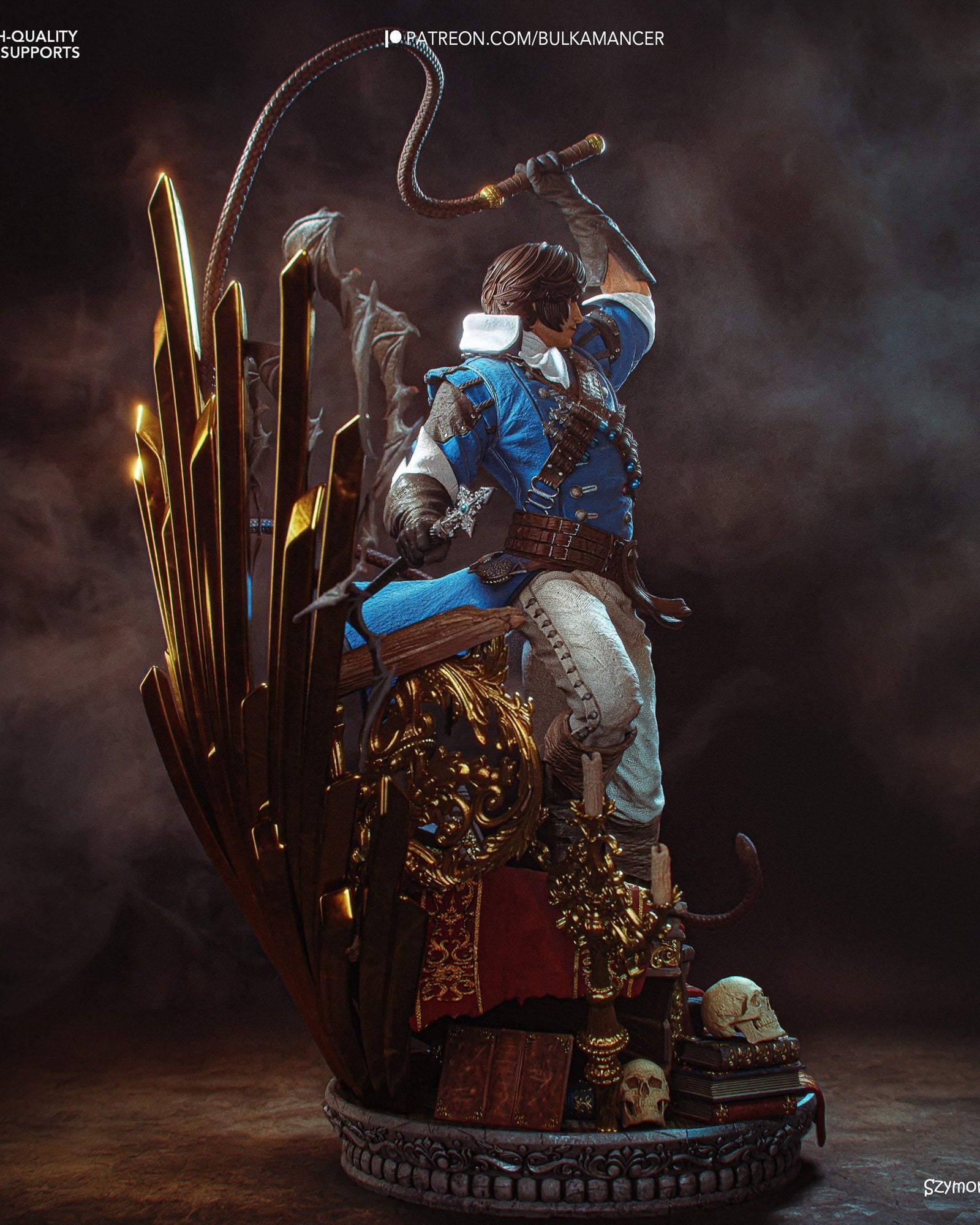 Richter Belmont (Castlevania) resin figure by Bulkamancer — studio render 4