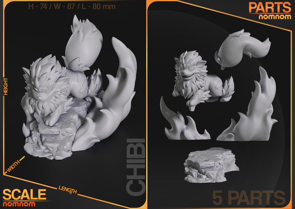 Arcanine — studio render 5