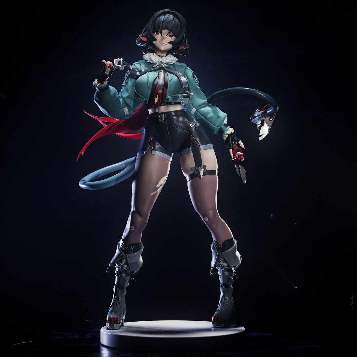 Jane Doe (Zenless Zone Zero) resin figure by Tenshi Figures — studio render 3