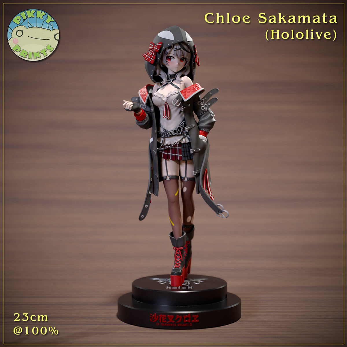 Chloe Sakamata (Hololive) resin figure by PikkyPrints — studio render 2